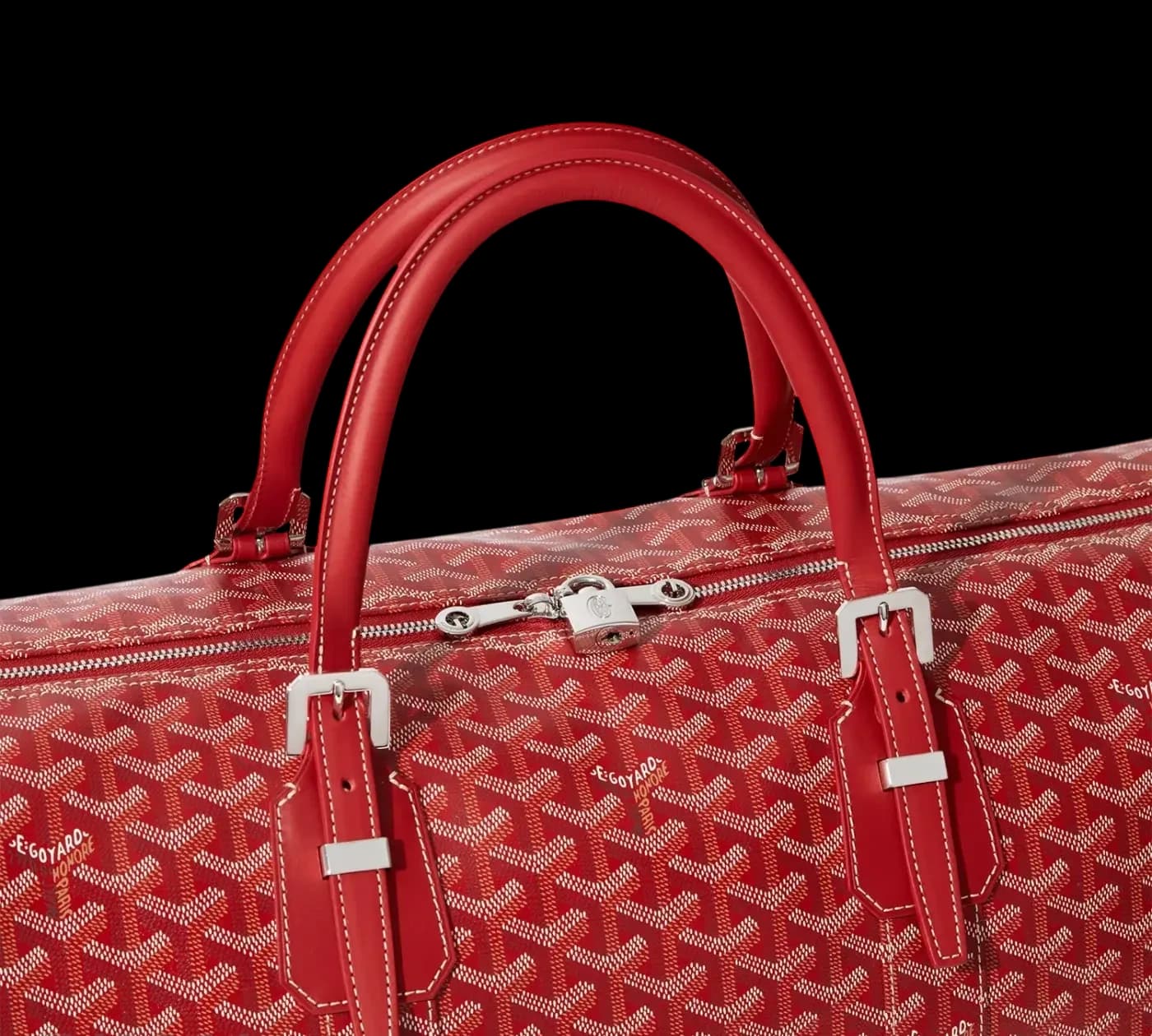 Goyard Boston 50 Bag Red