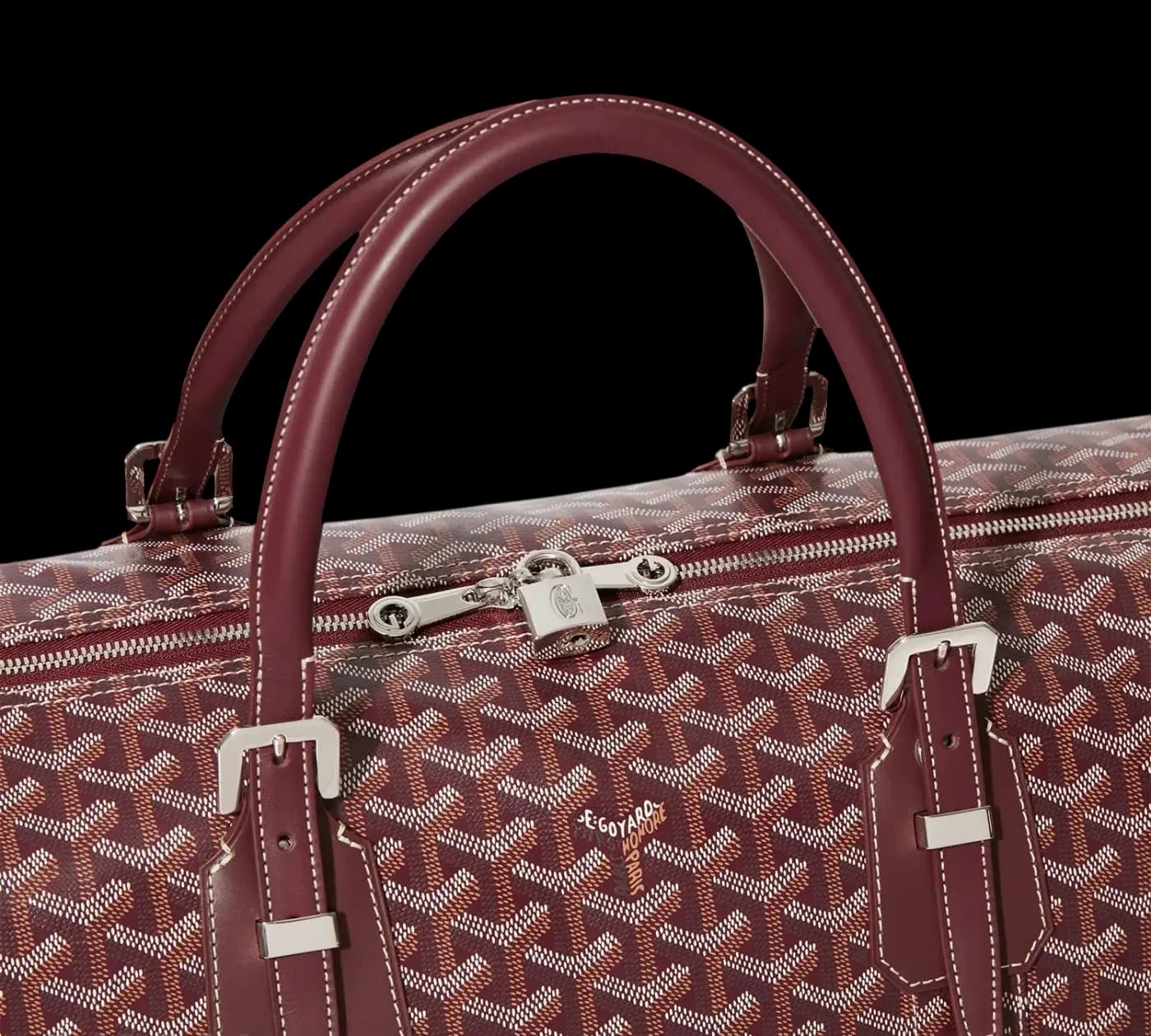 Goyard Boston 50 Bag Bordeaux