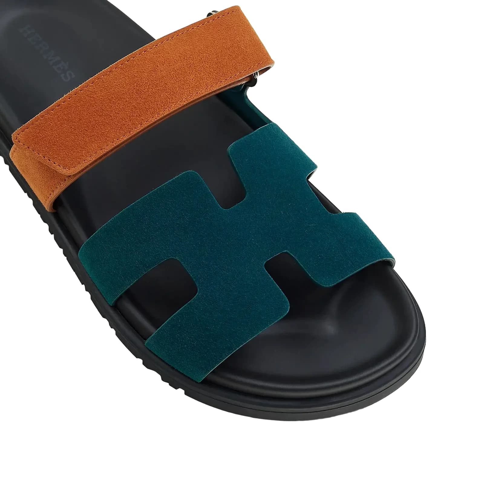 Hermès Chypre Sandals – Vert Mousse / Naturel