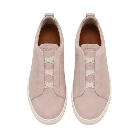 Zegna Footwear | Triple Stitch Baby Pink