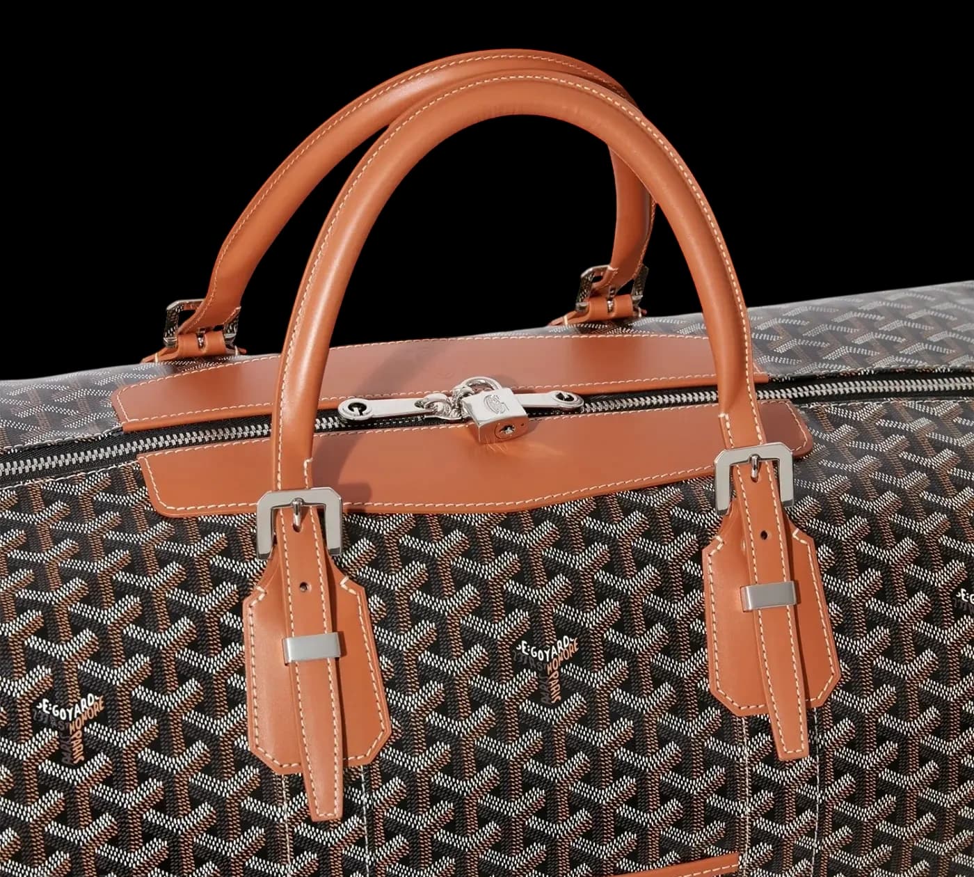 Goyard Bowling 55 Travel Bag – Natural