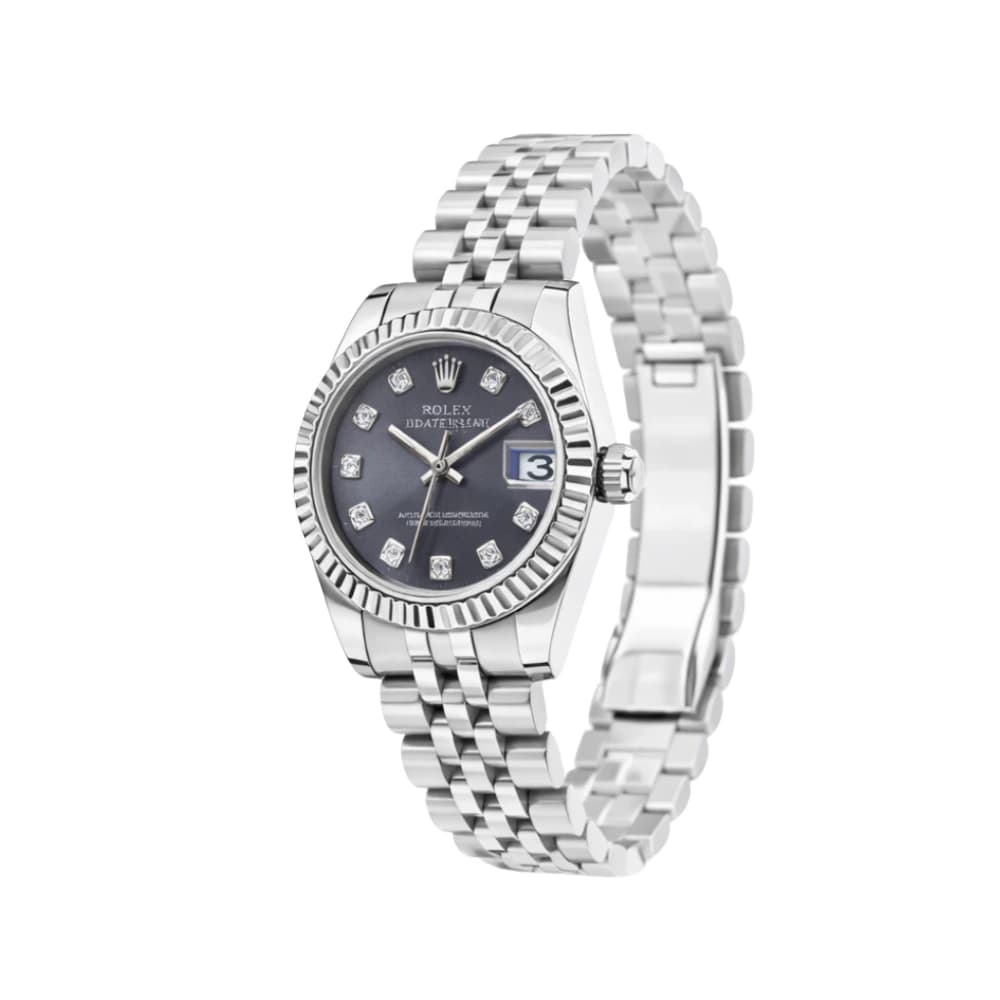 Rolex Datejust Oystersteel Purple Dial Watch