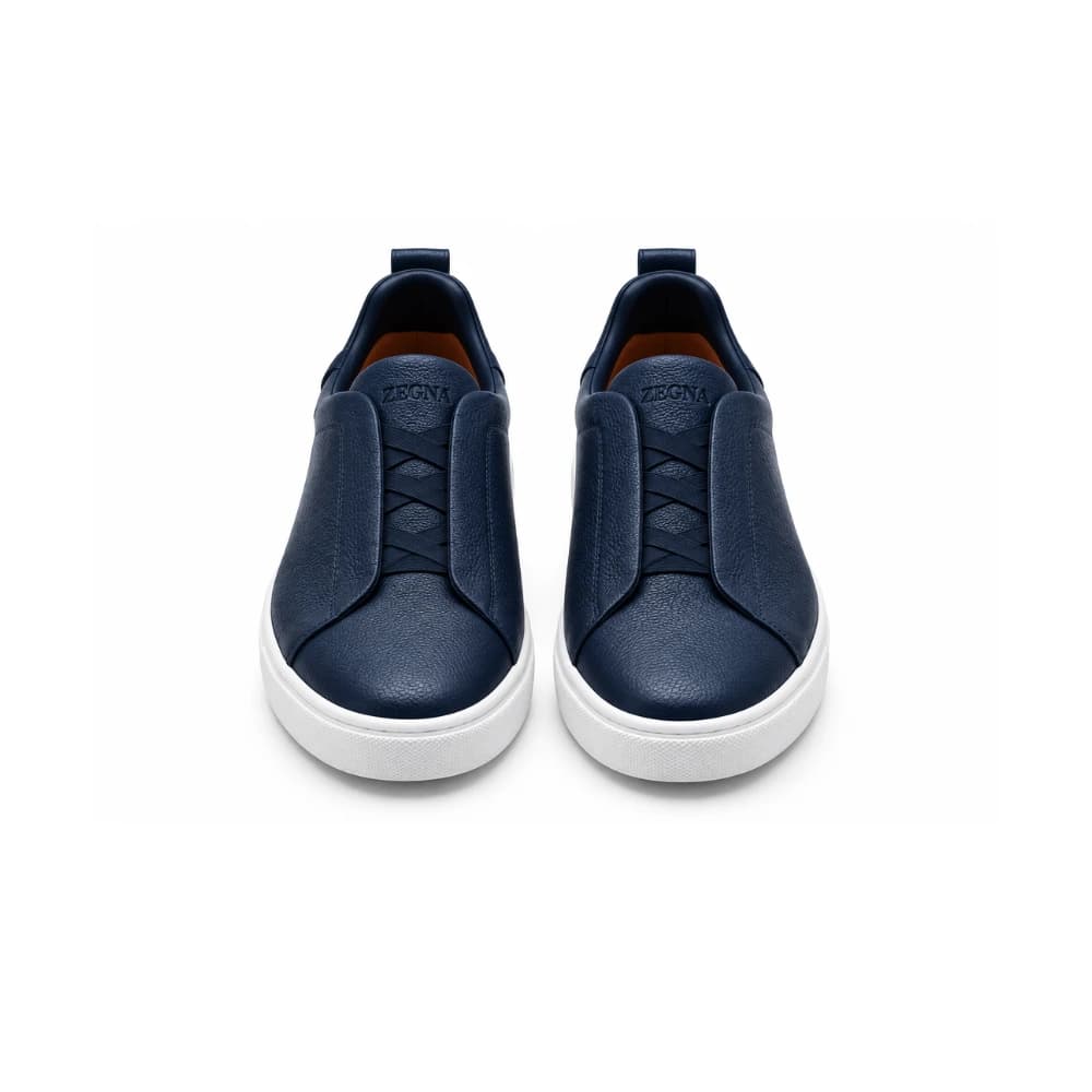 Zegna Footwear | Triple Stitch Navy Blue (SH-ZEG-042-36)