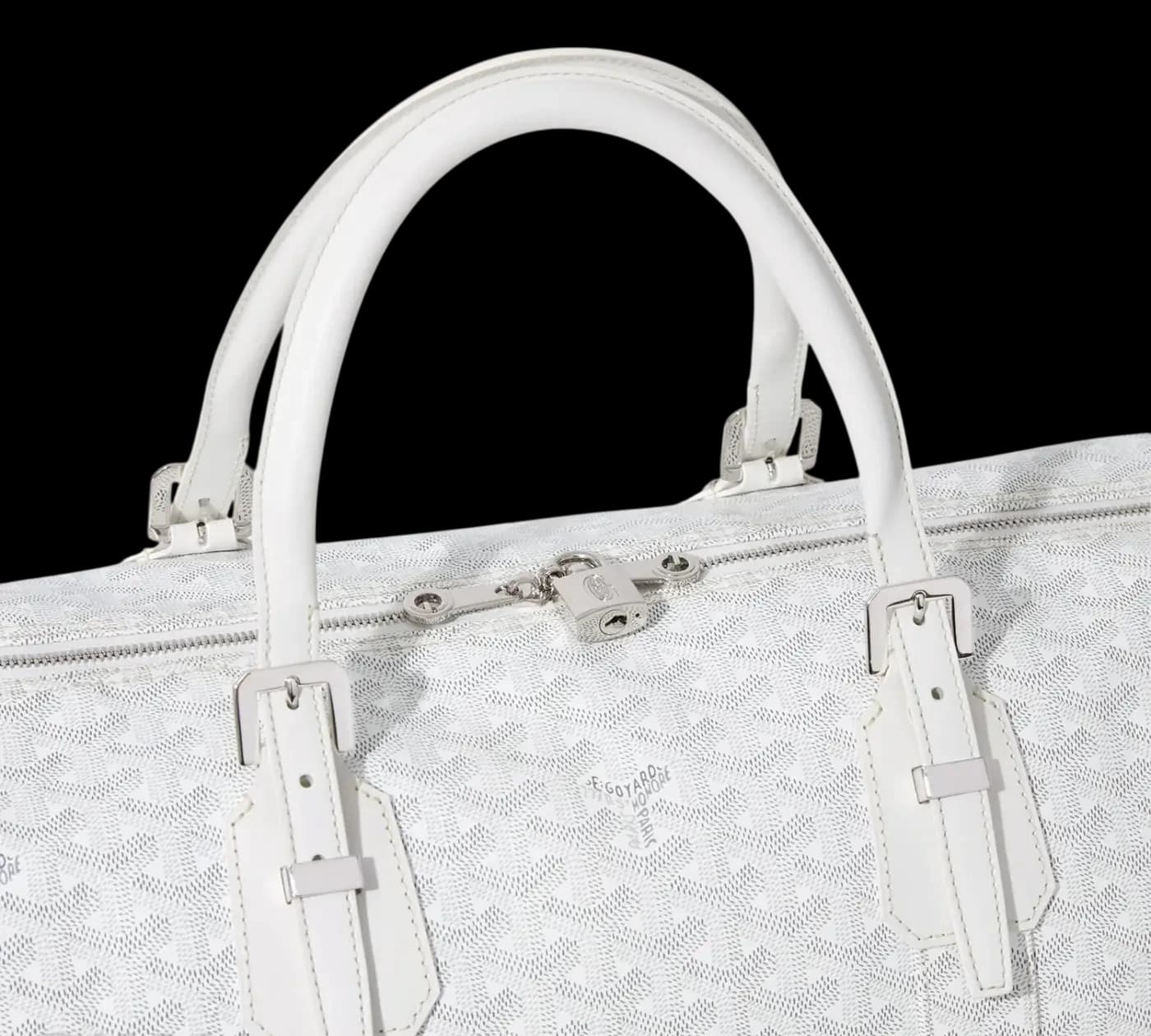 Goyard Boston 50 Bag White