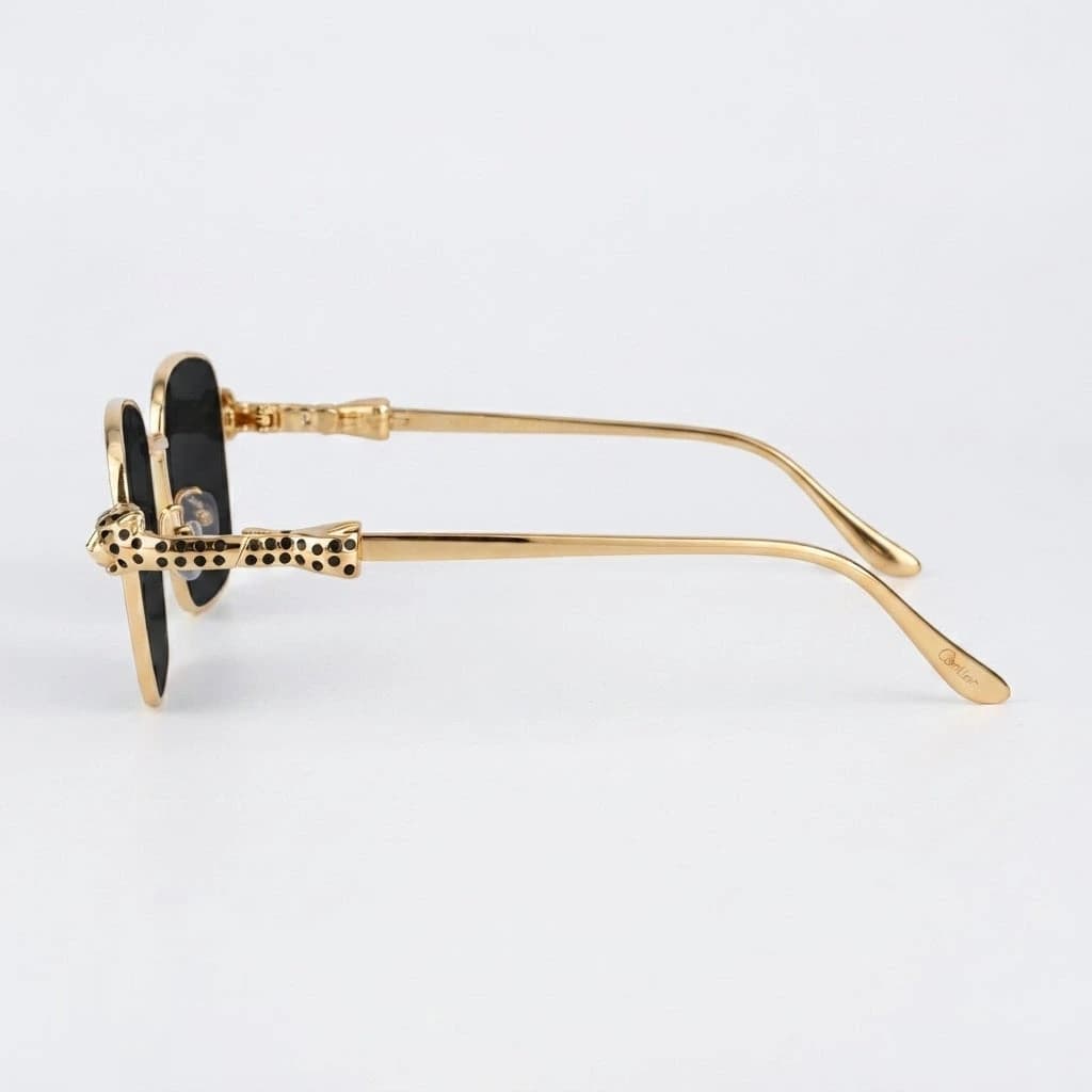 Cartier Sunglasses Gold-Tone – Black Lenses