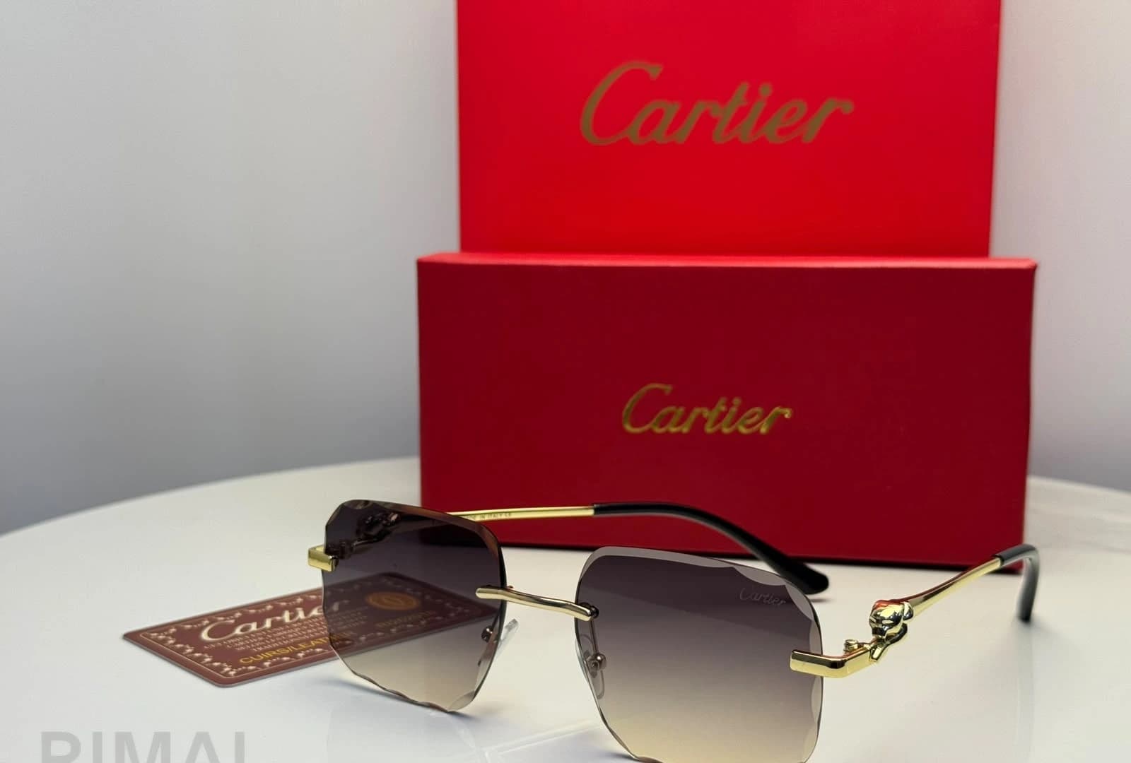 Cartier Sunglasses Rimless – Brown Gradient Lenses