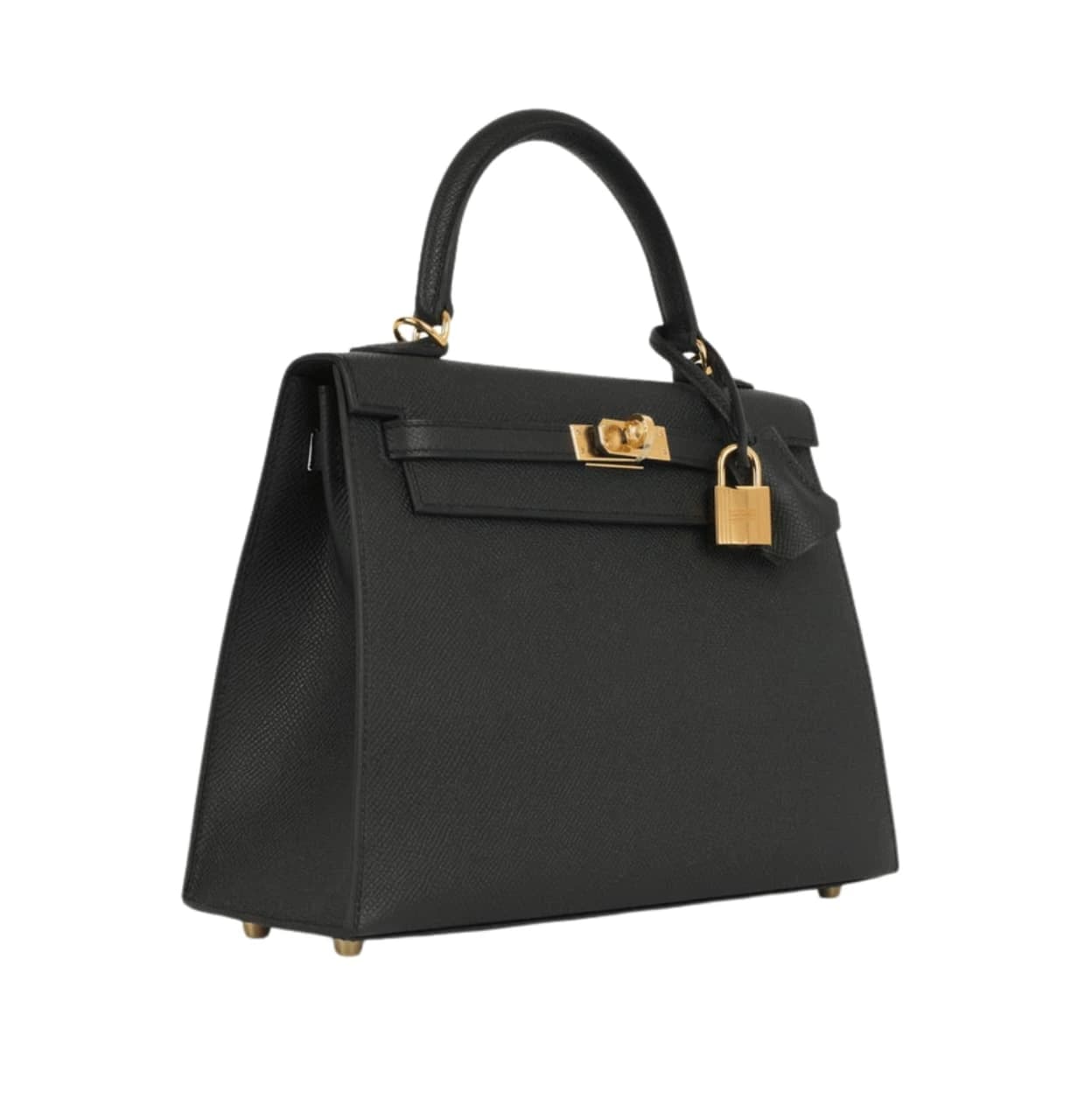 Hermès Kelly 28 Sellier Handbag - Black Epsom Leather with Gold Hardware