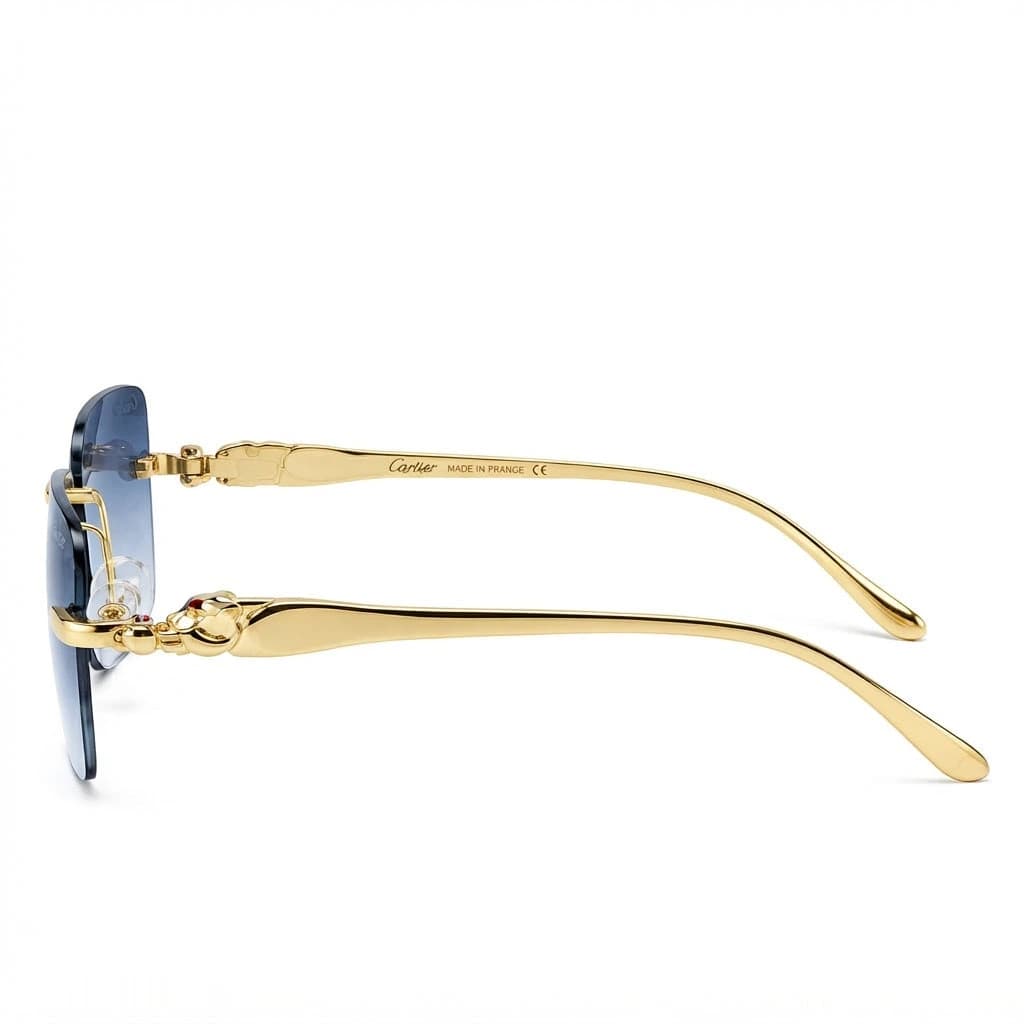 Cartier Sunglasses Gold-Tone – Blue Gradient