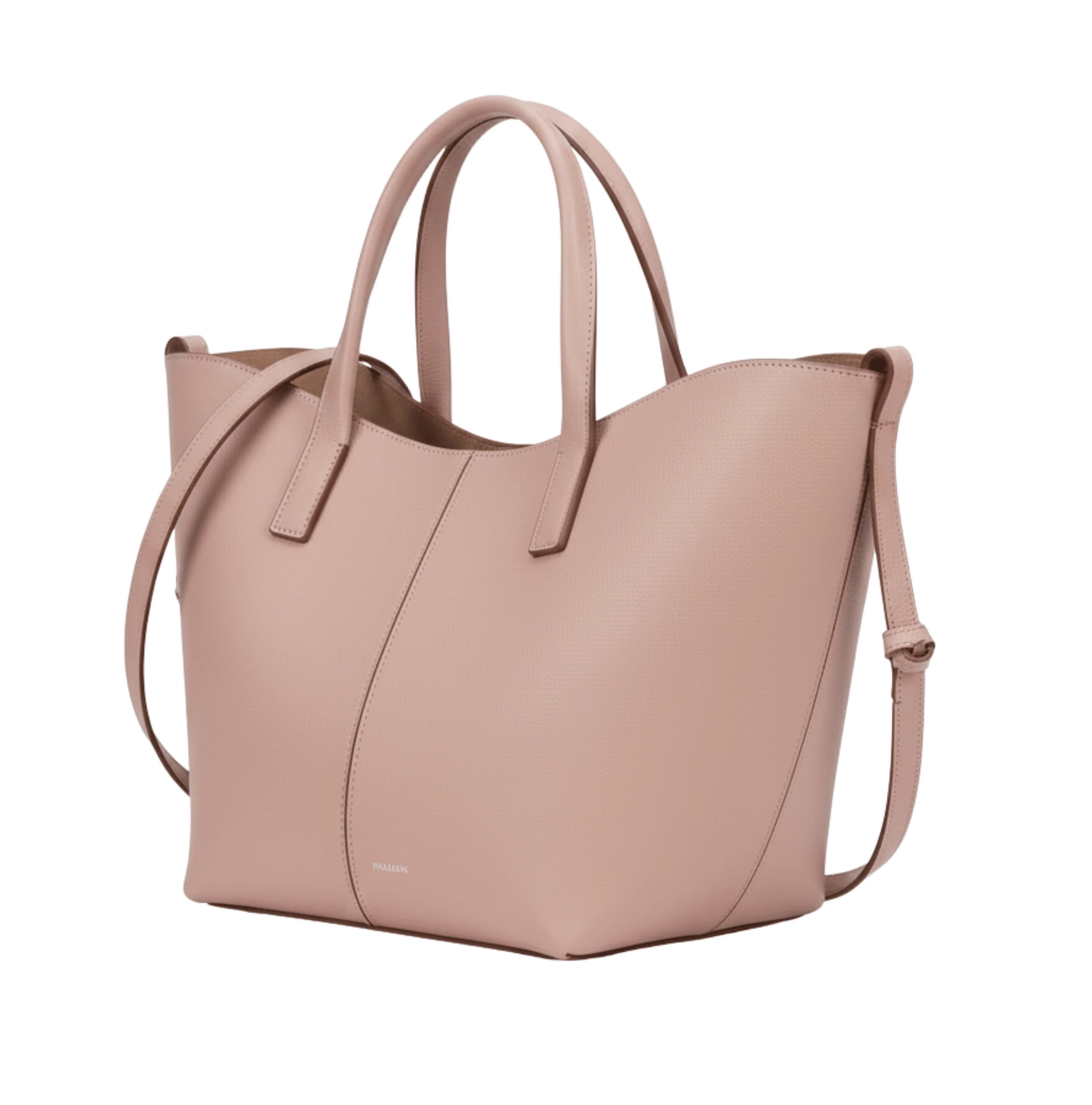 Polène Cyme Mini Textured Pink Leather