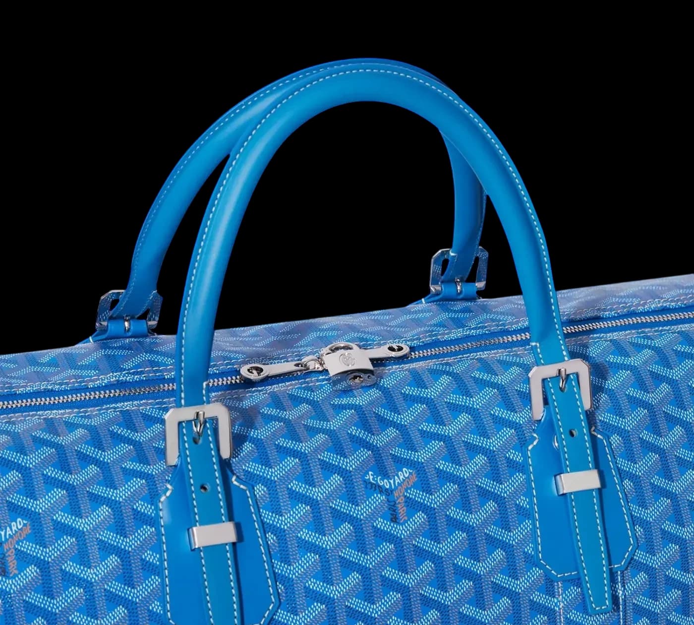 Goyard Boston 50 Bag Sky Blue