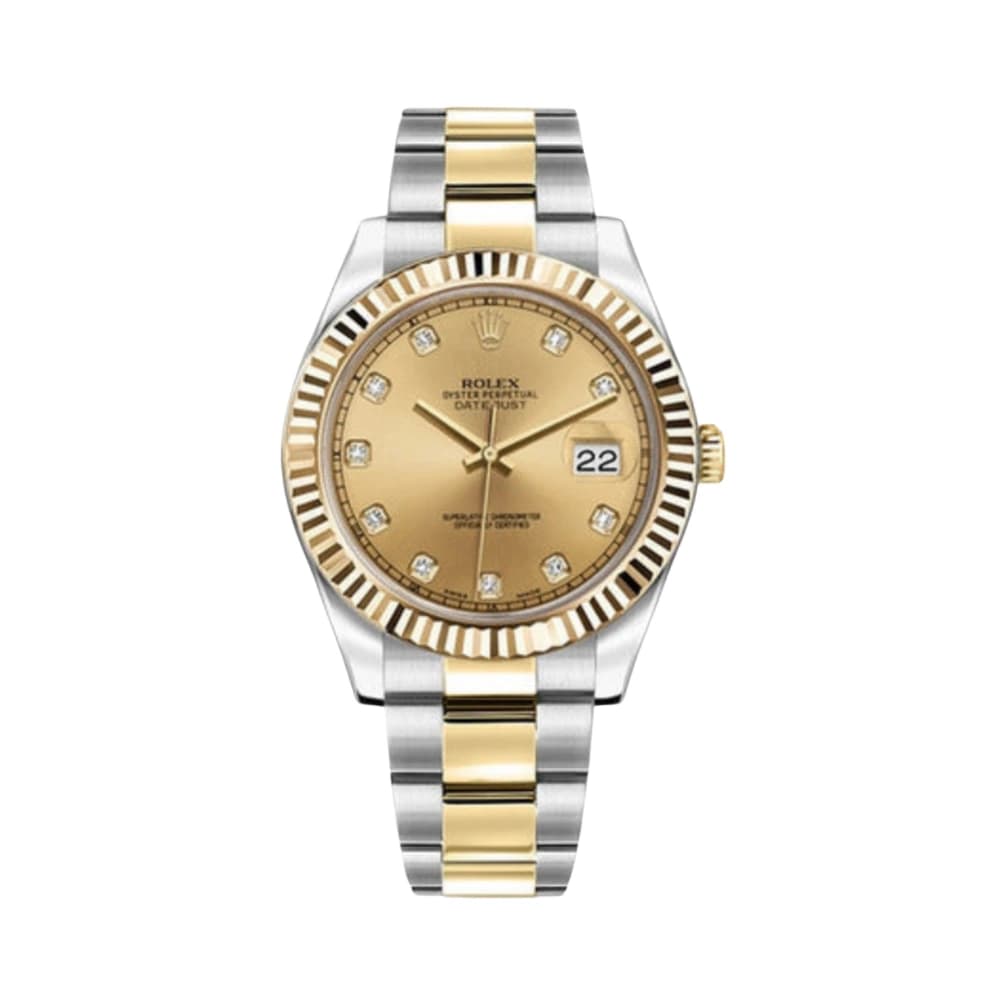 Rolex Datejust – Gold Dial Yellow Steel