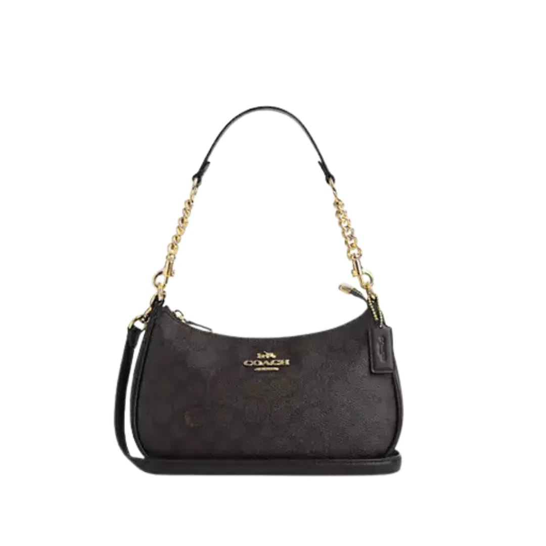 Coach Teri 24 Black Logos Bag