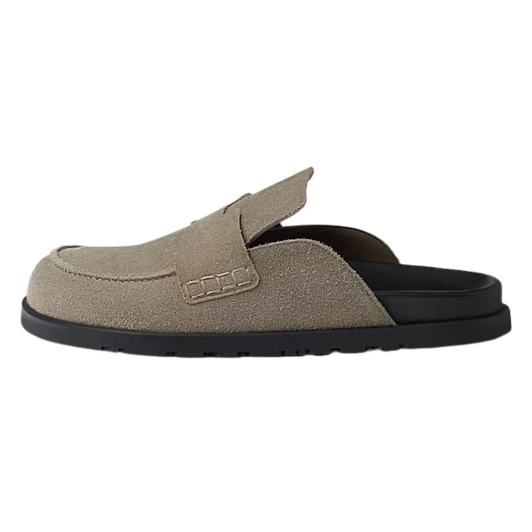 Hermès Footwear | Go Mules Suede Beige