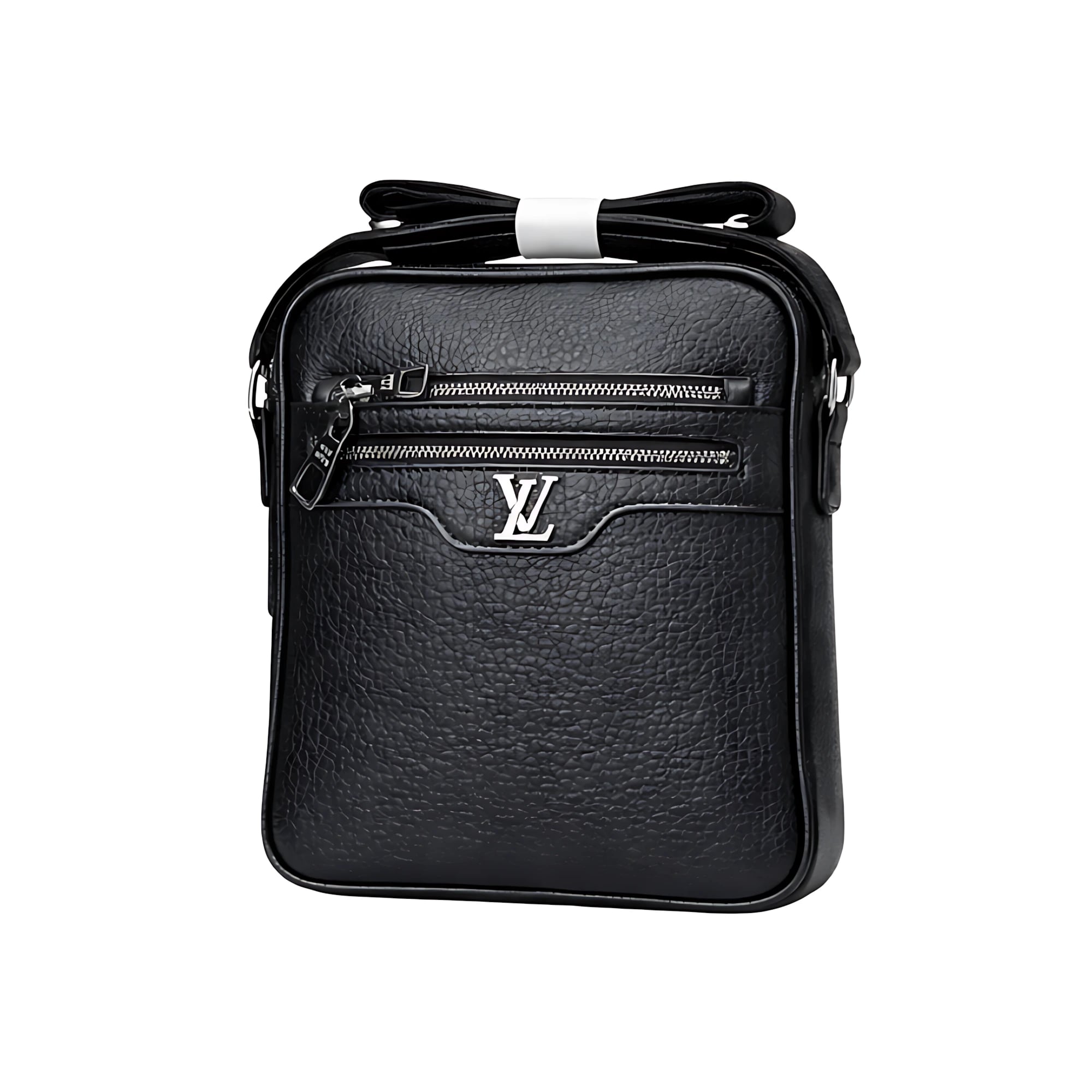 Louis Vuitton Black Leather LV Crossbody Bag
