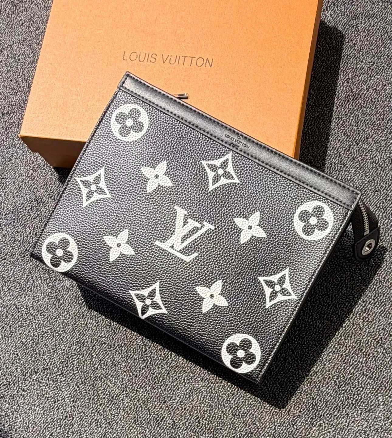 Louis Vuitton | Monogram Voyage Sage Vachetta Pouch
