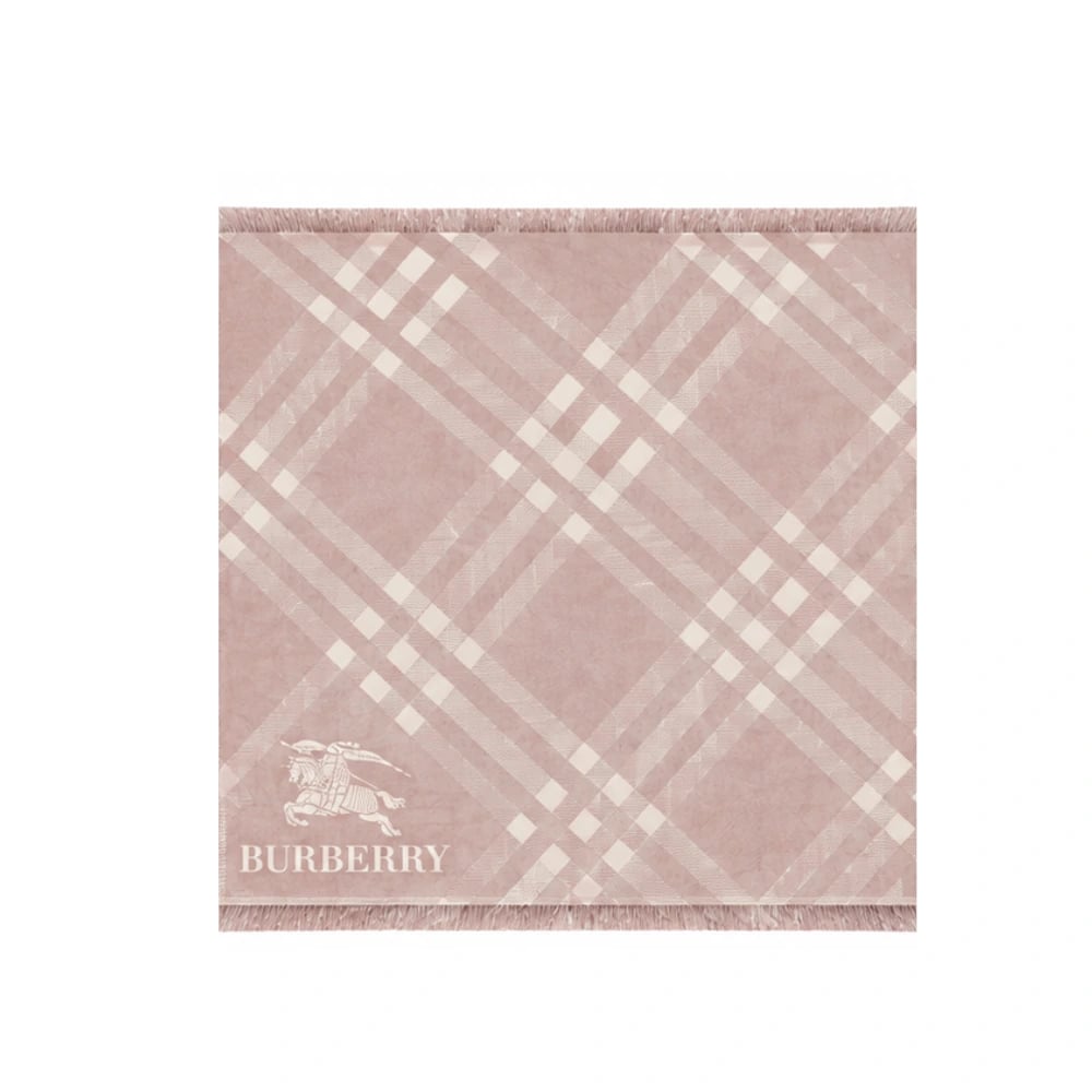 Burberry Vintage Check Scarf – Dusty Pink