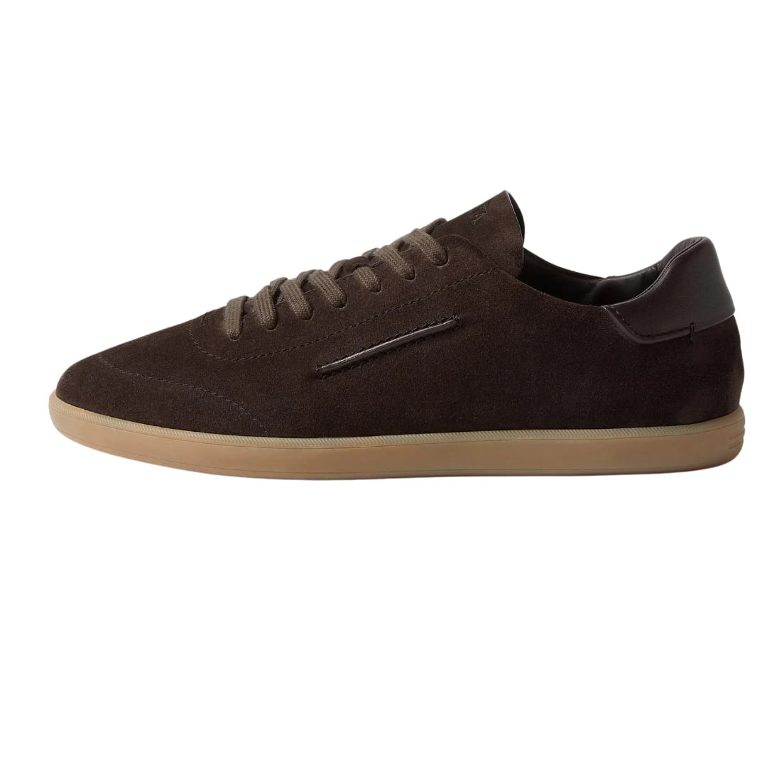 Zegna Sneakers | Triple Stitch Dark Brown (SH-ZEG-048-36)