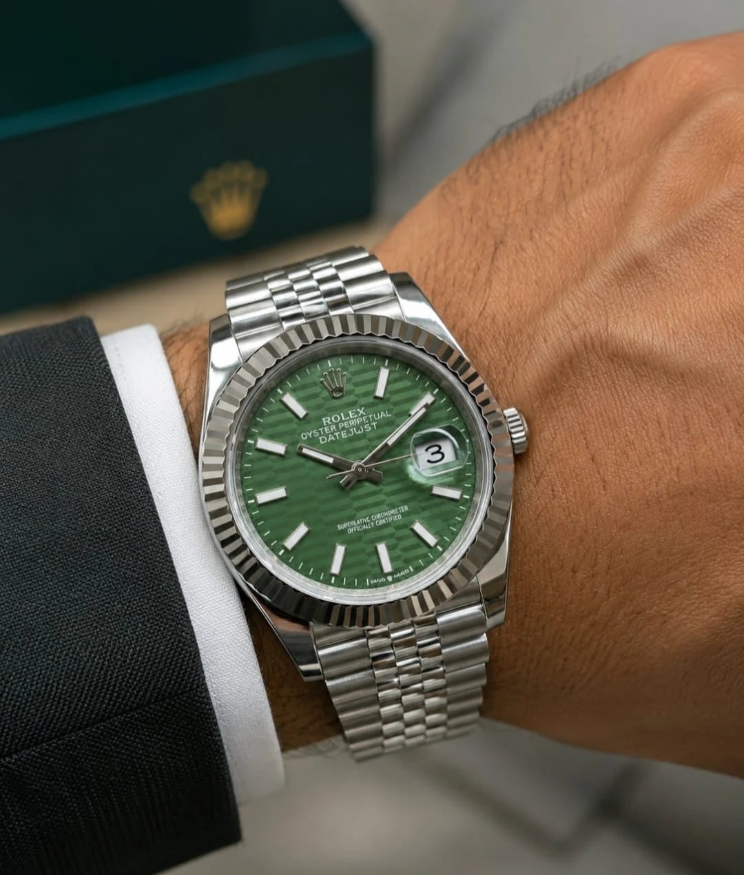 Rolex | Datejust 41 Two-Tone Everose Oystersteel Fluted Watch