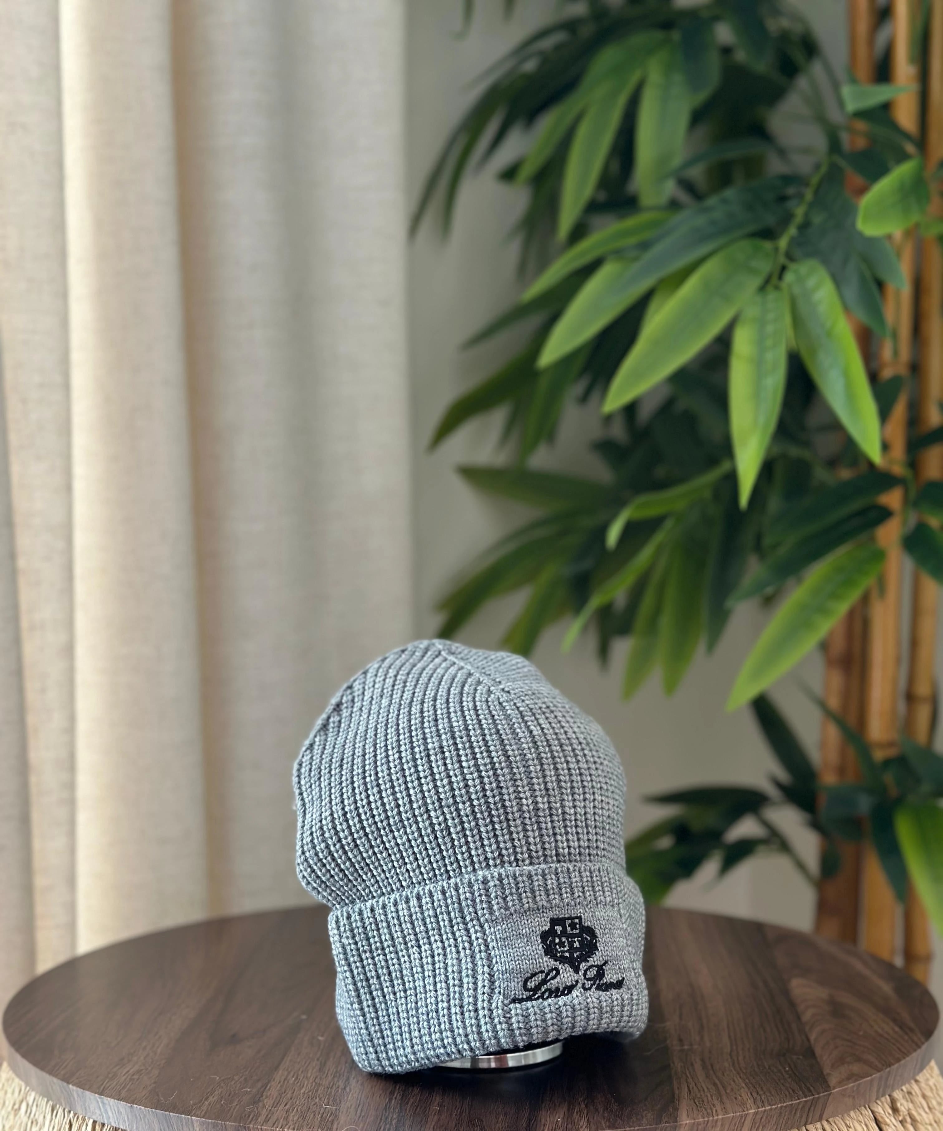 Loro Piana Cap | Grey Black Beanie