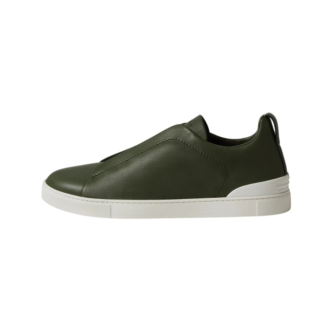 Zegna Footwear | Triple Stitch Pine Green