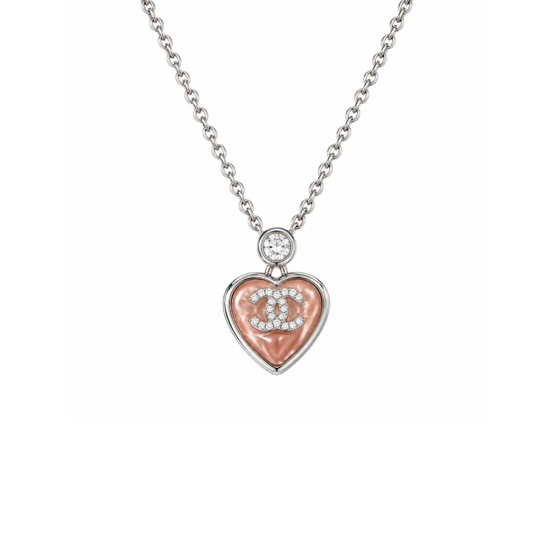 Chanel CC Set Silver/Pink