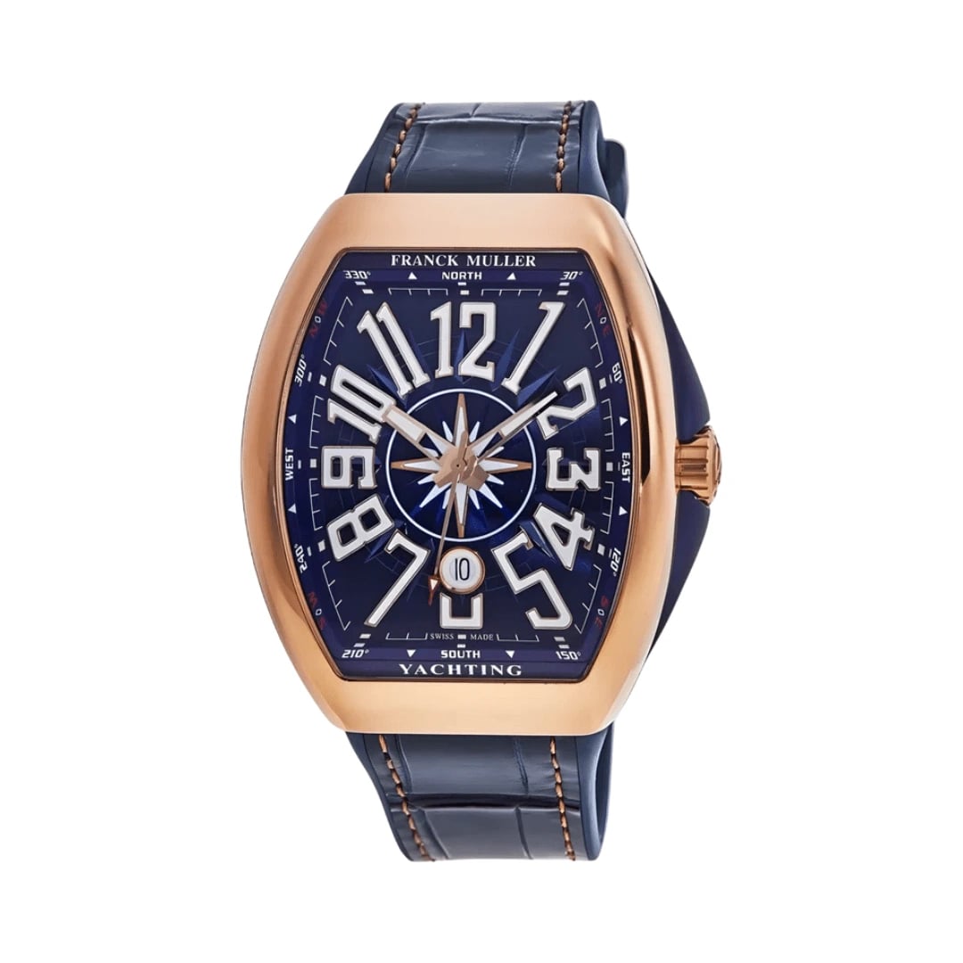 Franck Muller Rose Gold Blue Dial
