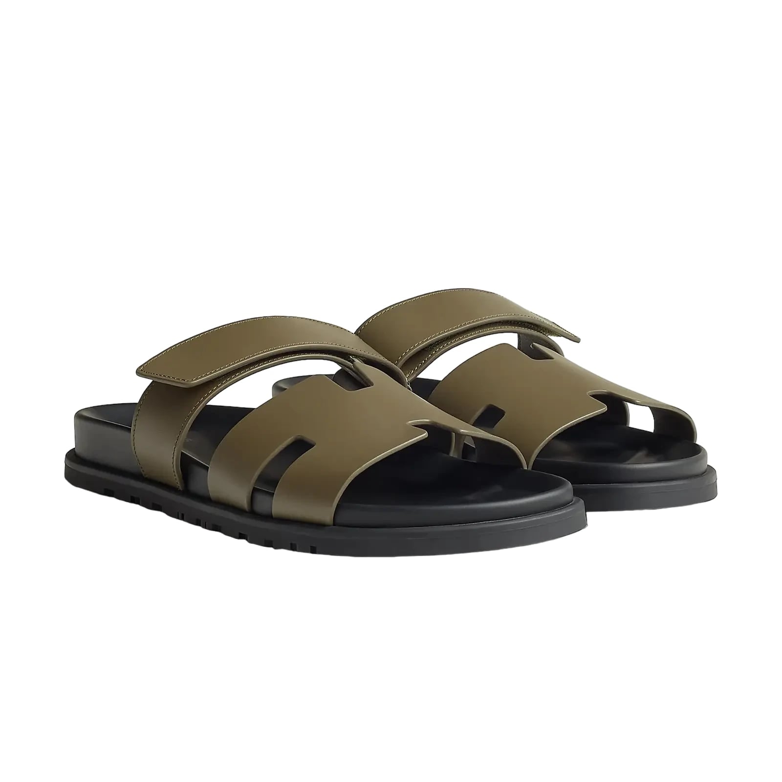 Hermès Chypre Sandals – Vert Toundra