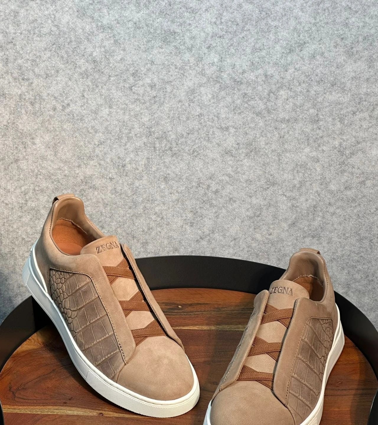 Zegna Footwear | Triple Stitch Sand Beige