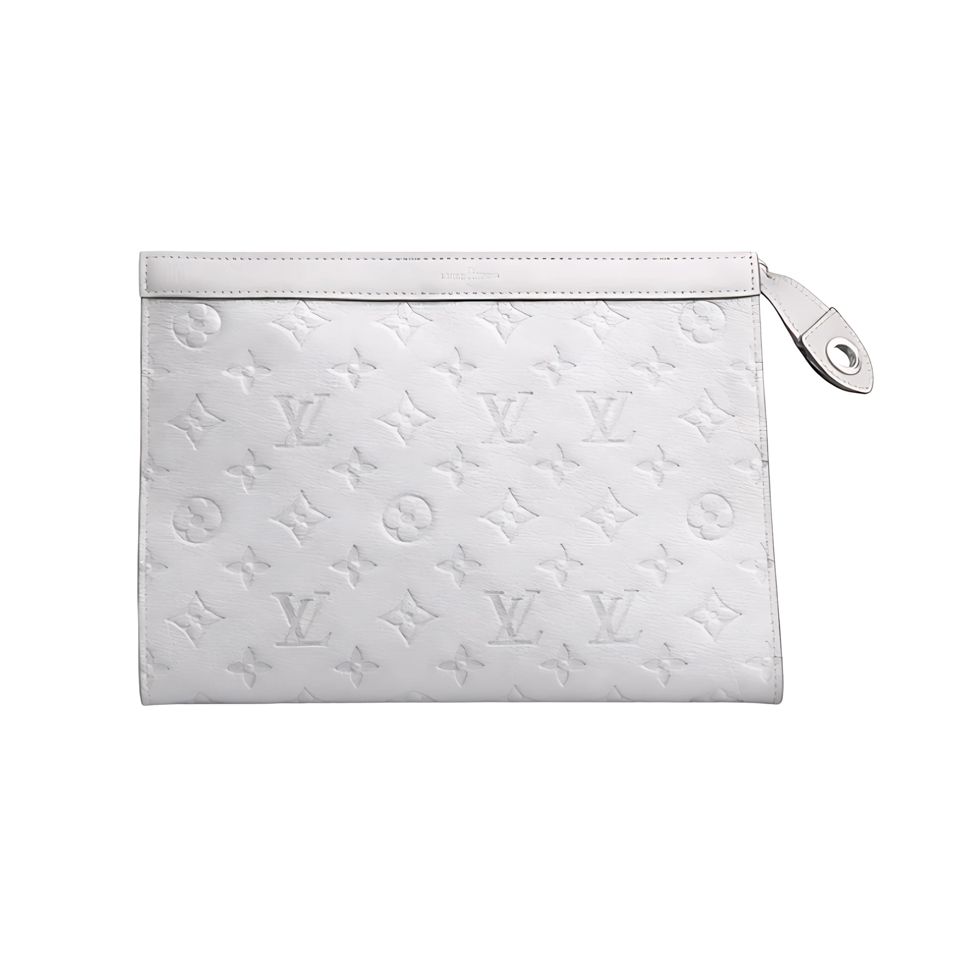 Louis Vuitton White LV Design Pouch Pouch