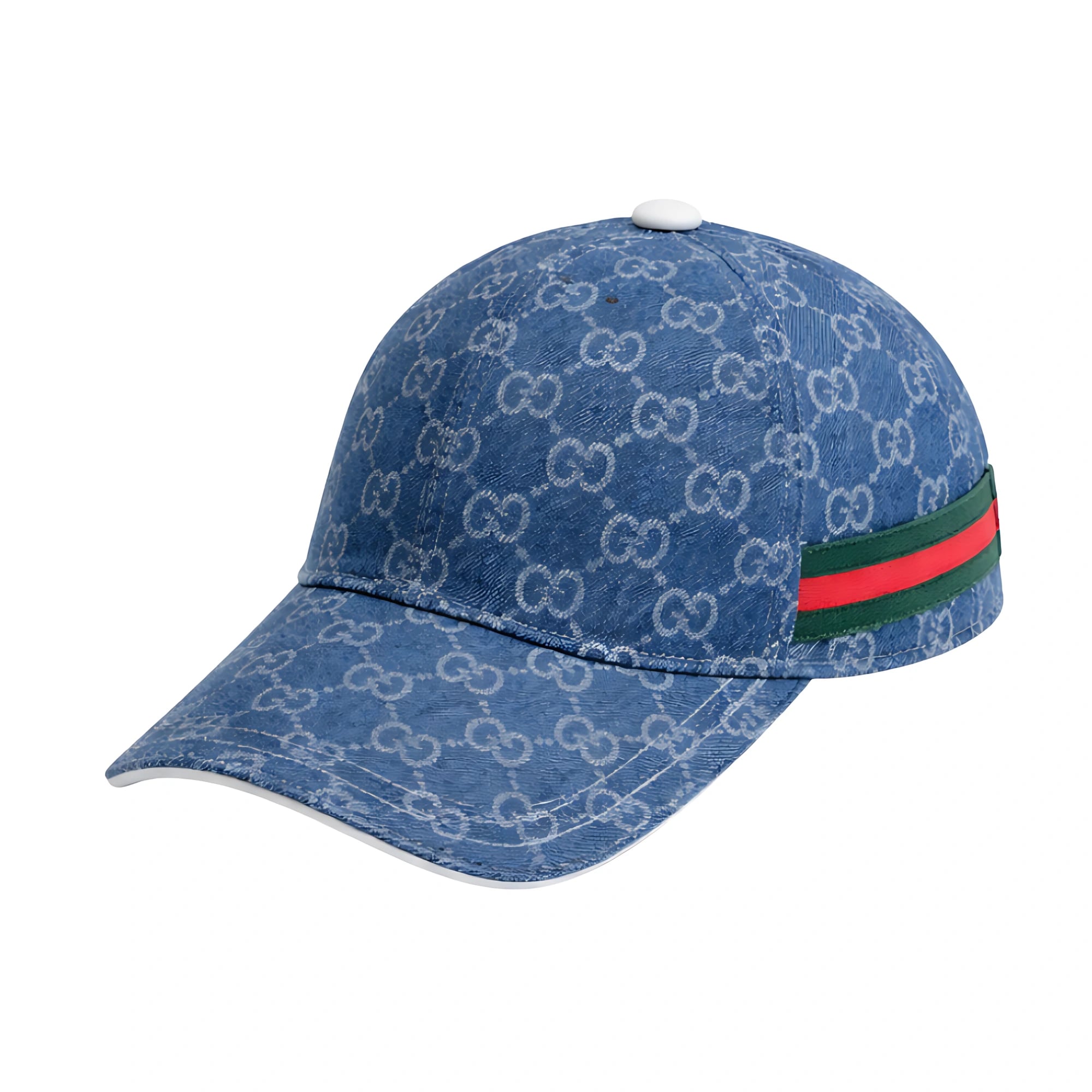 Gucci Stripe Canvas Blue Cap