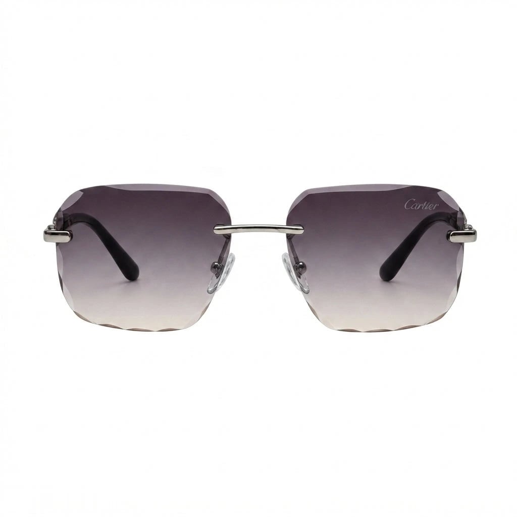 Cartier Sunglasses Rimless Diamond Cut – Gradient Lens
