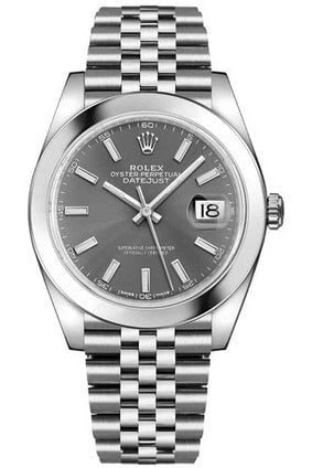 Rolex Datejust – Grey Dial Silver Steel (126300-dkrij)