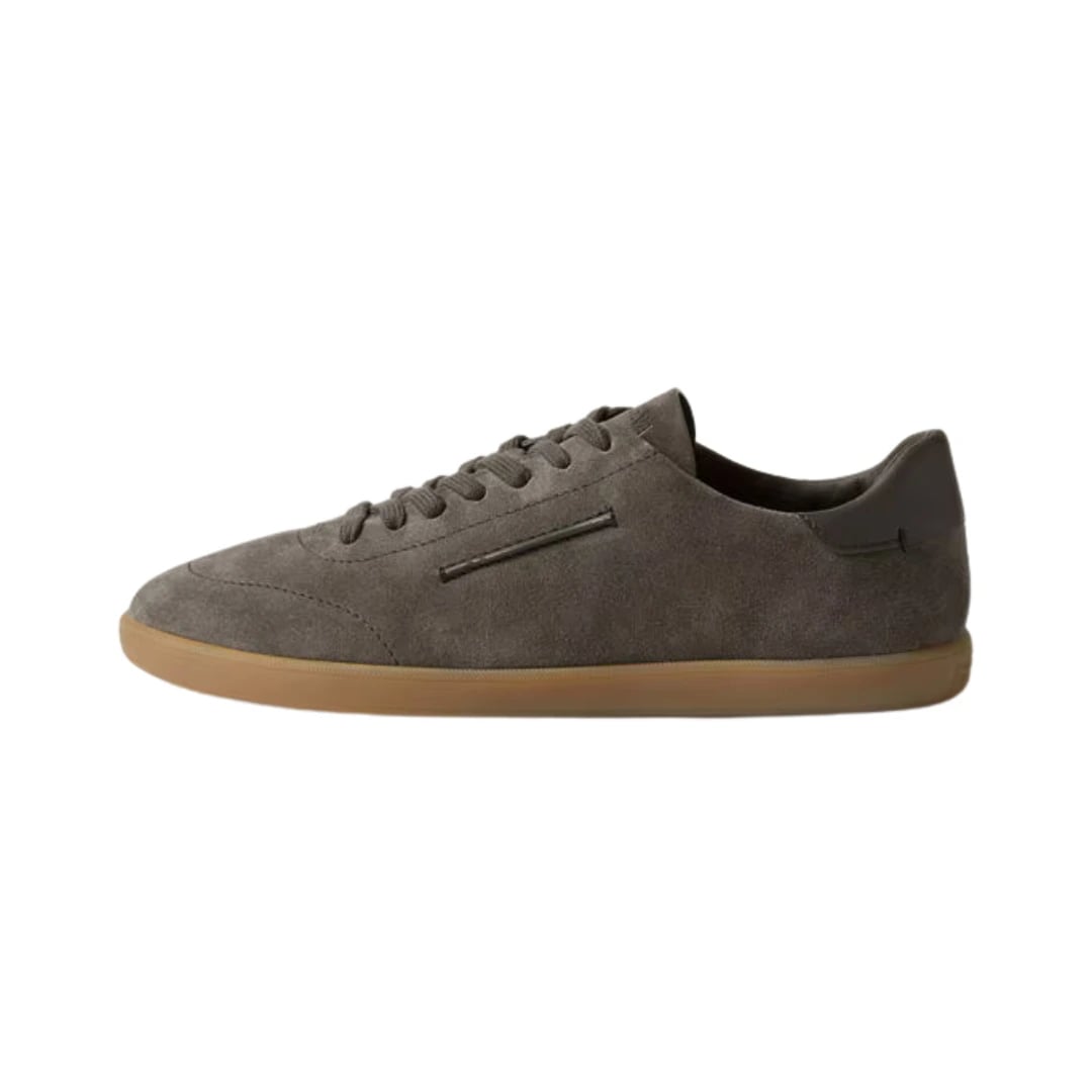 Zegna Sneakers | Triple Stitch Dark Taupe