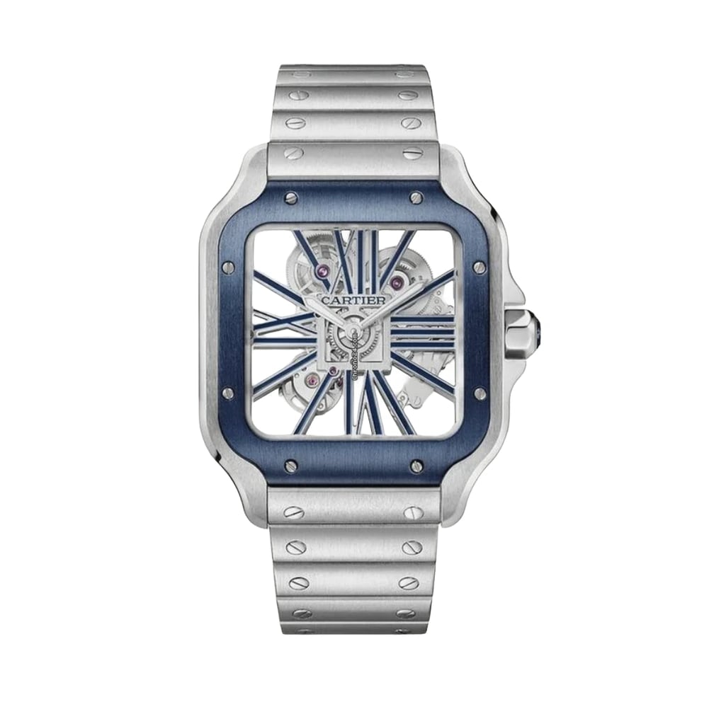Cartier Santos de Cartier – Skeleton Blue
