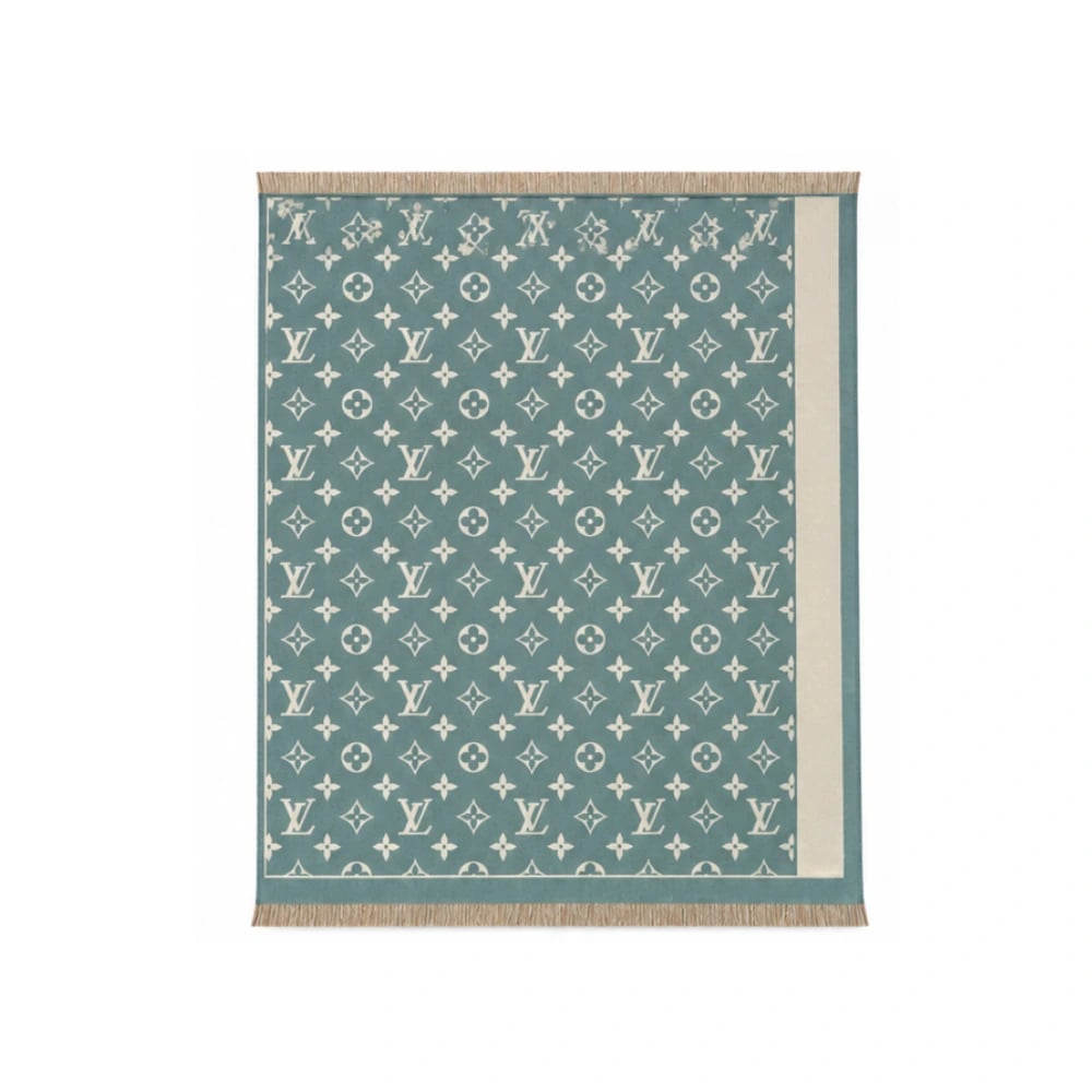 Louis Vuitton Monogram Celadon Scarf