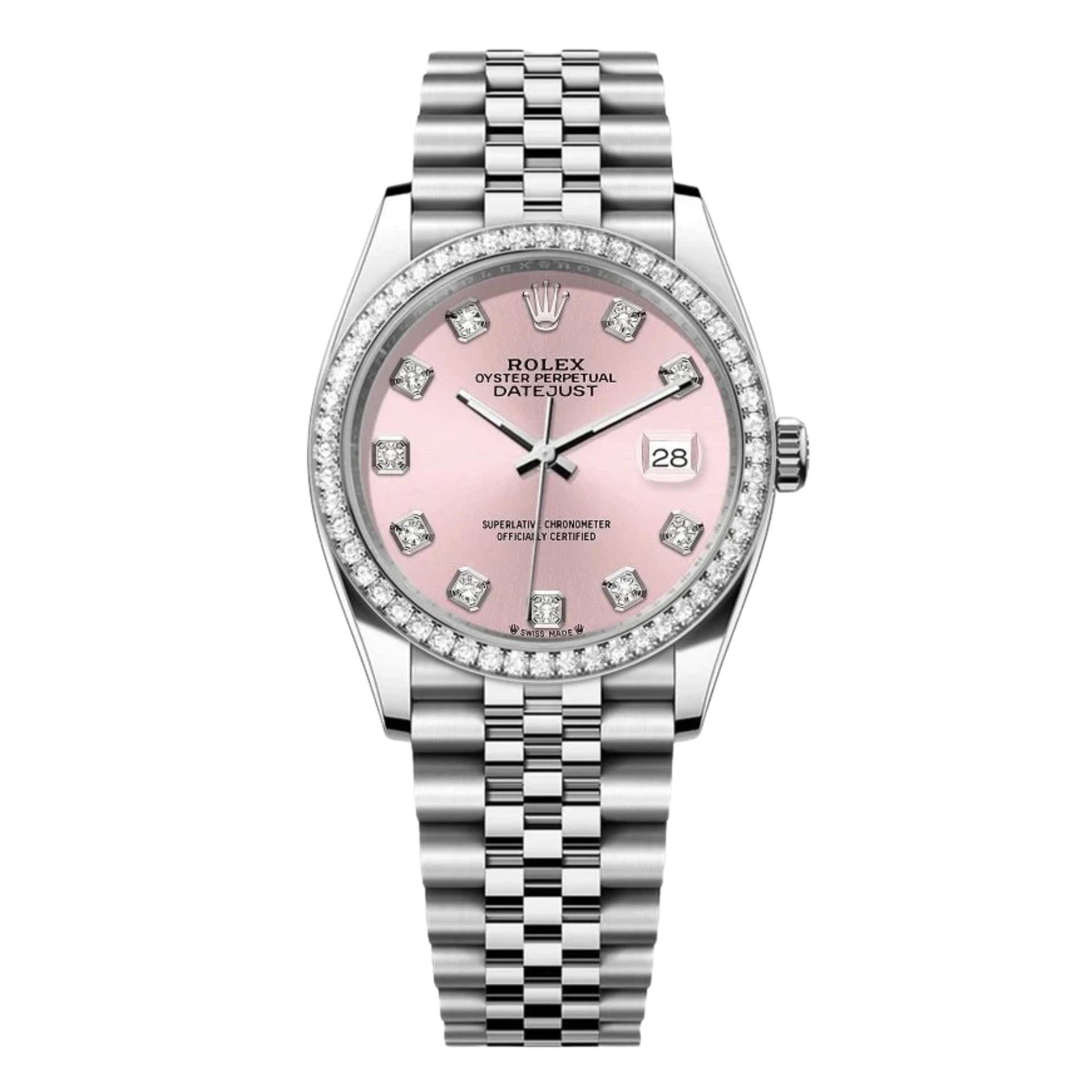 Rolex Lady-Datejust – Pink Dial, Steel Tone