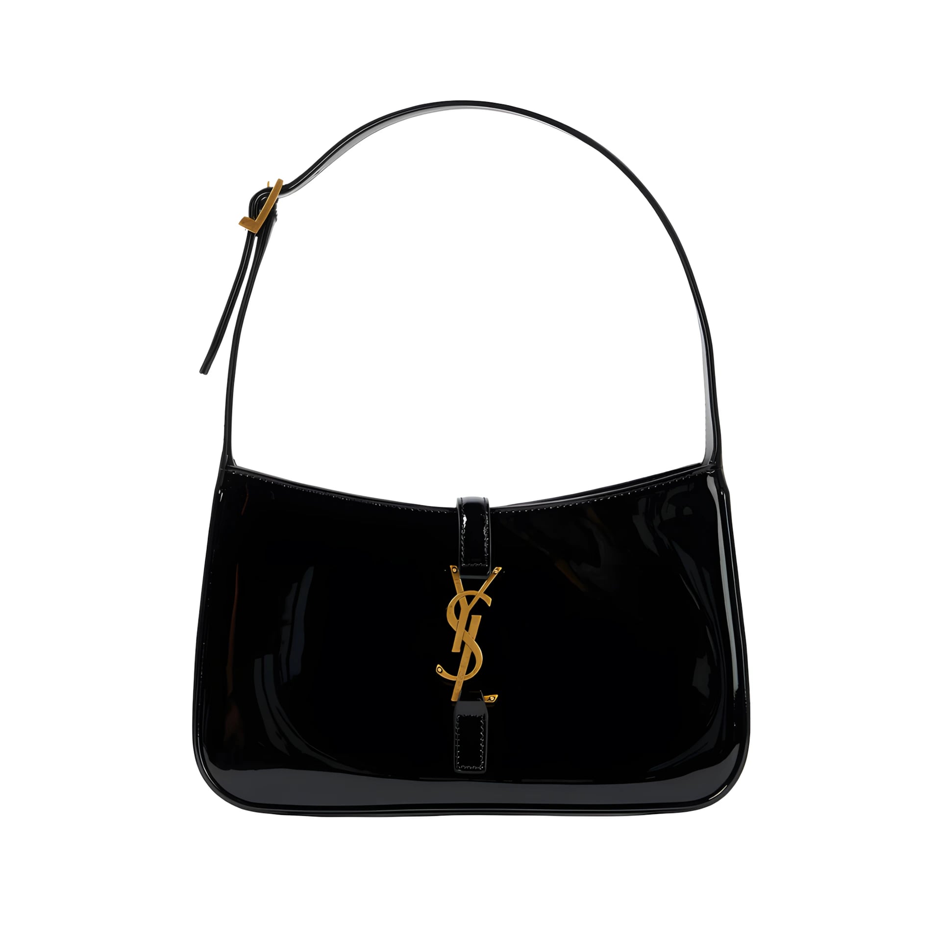 Saint Laurent Le 5À7 Patent Leather Black