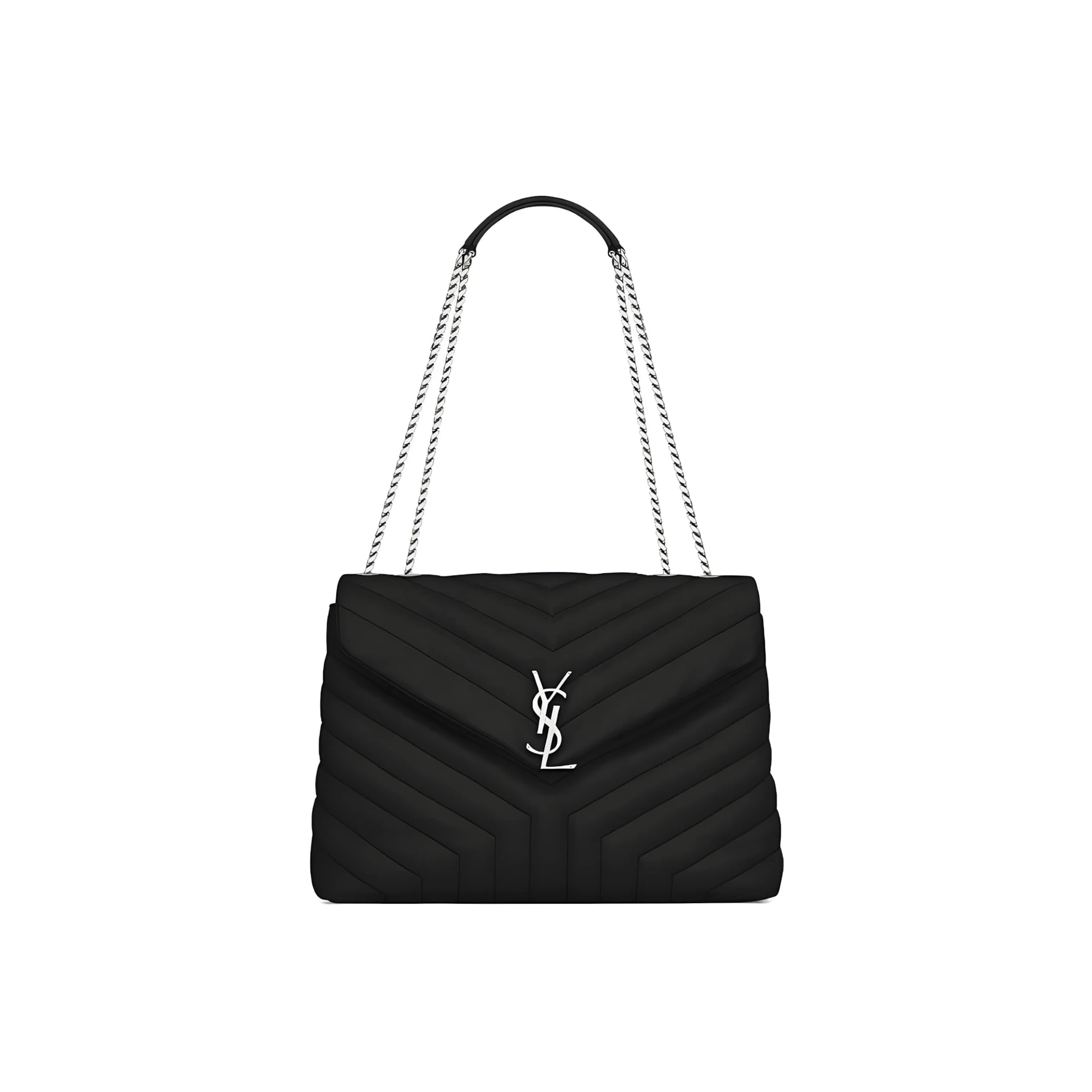 Saint Laurent Loulou Black Silver