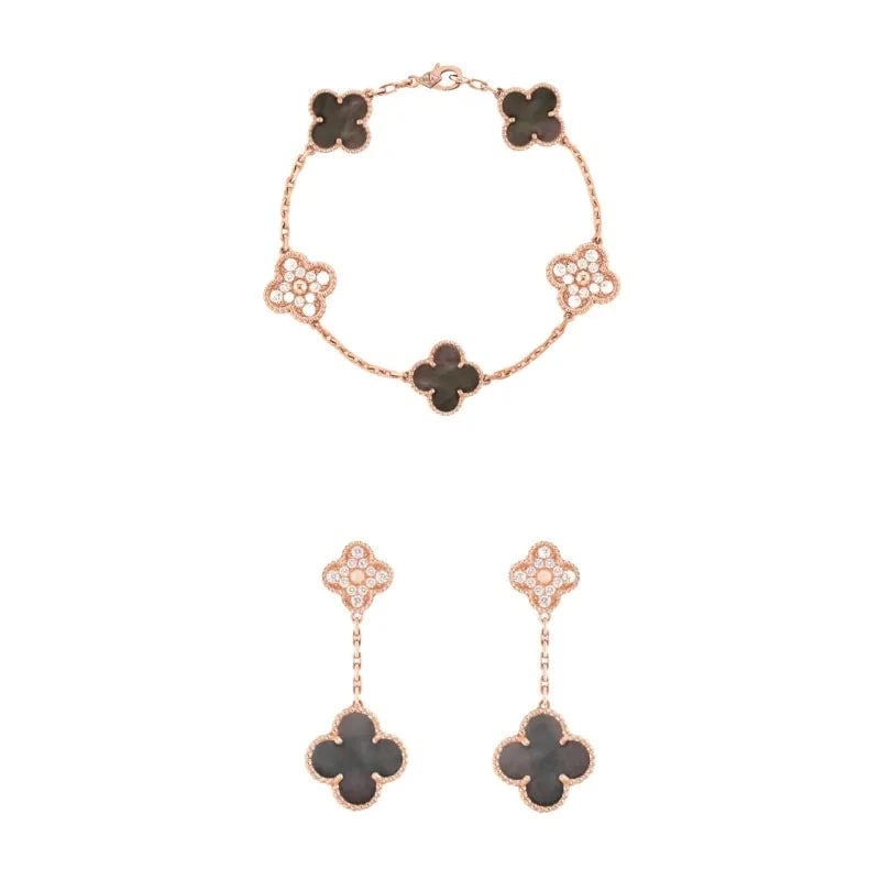 Van Cleef Set | Bracelet & Earrings