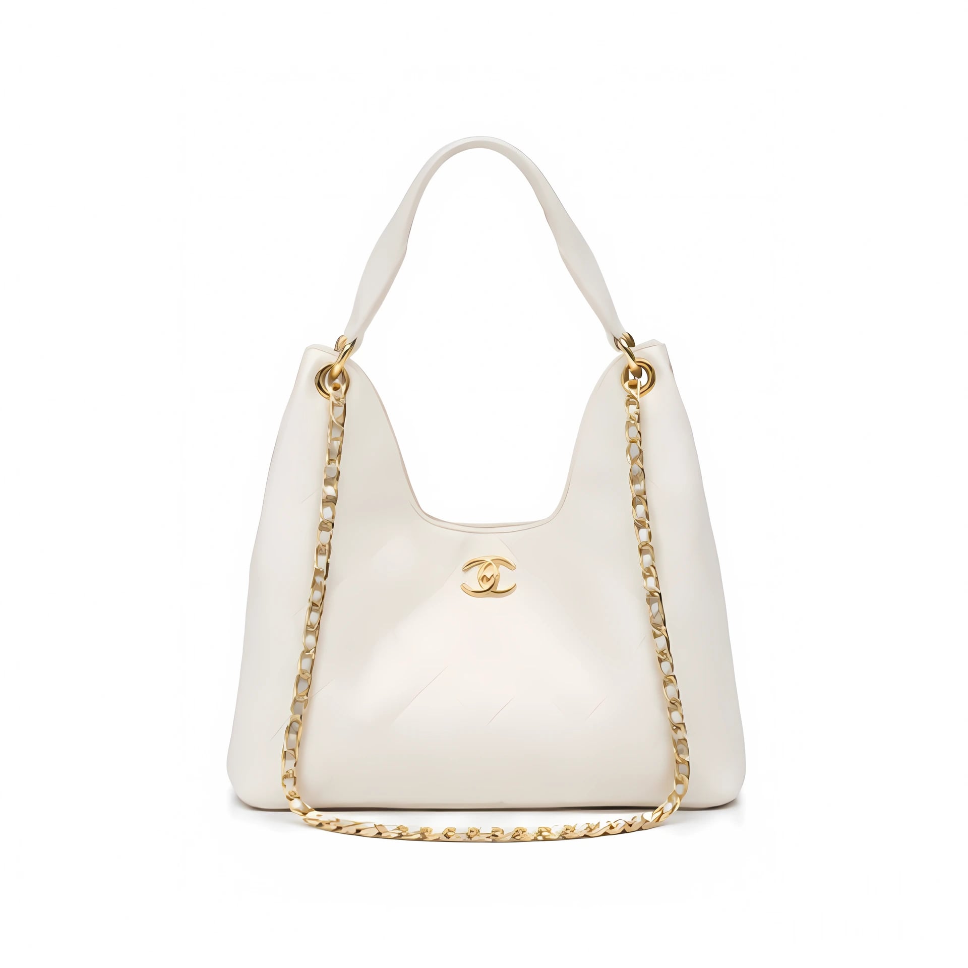 Chanel 25 Medium Hobo - Beige Caviar
