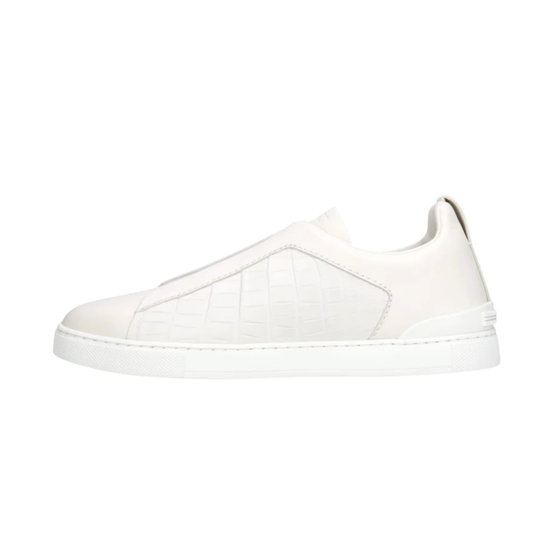 Zegna Footwear | Triple Stitch Leather White