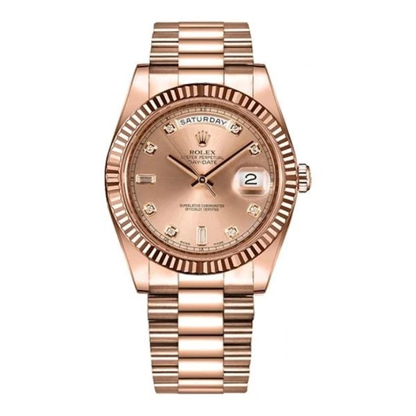 Rolex Day-Date – Brown Dial Steel