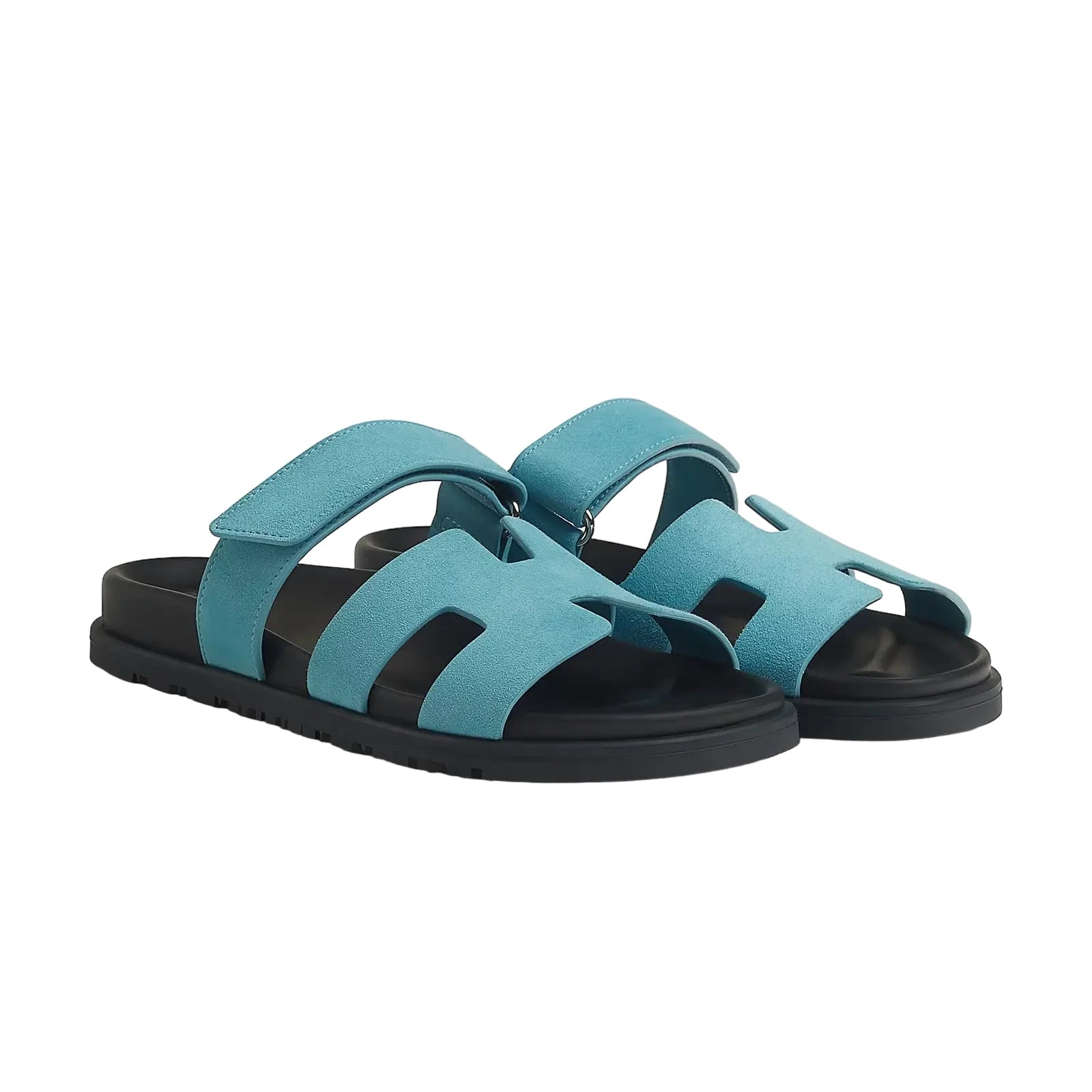 Hermès Chypre Sandals – Bleu Minéral