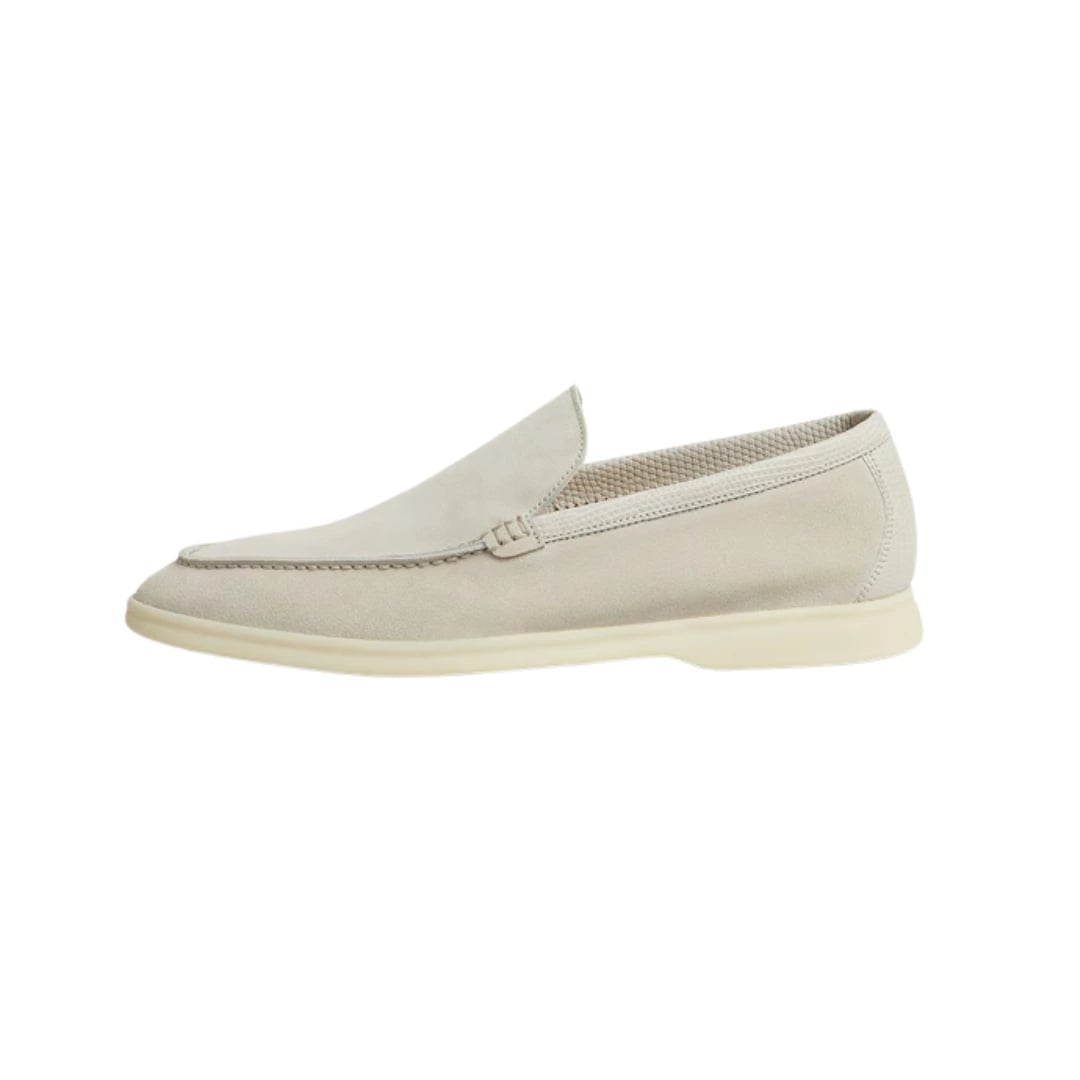Loro Piana Footwear | Summer Walk Suede Pearl