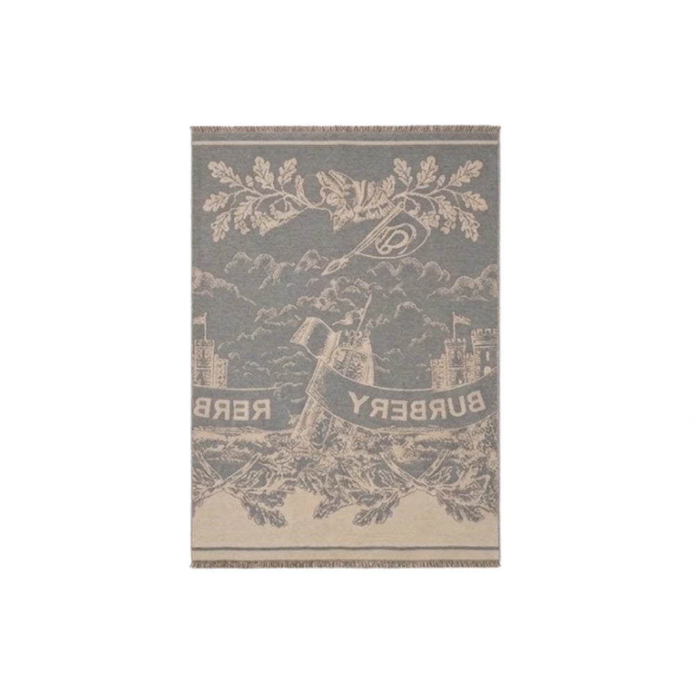 Burberry Knight Cashmere Grey/Beige Scarf