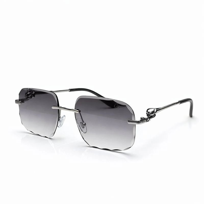 Cartier — Bold Black Lens Sunglasses