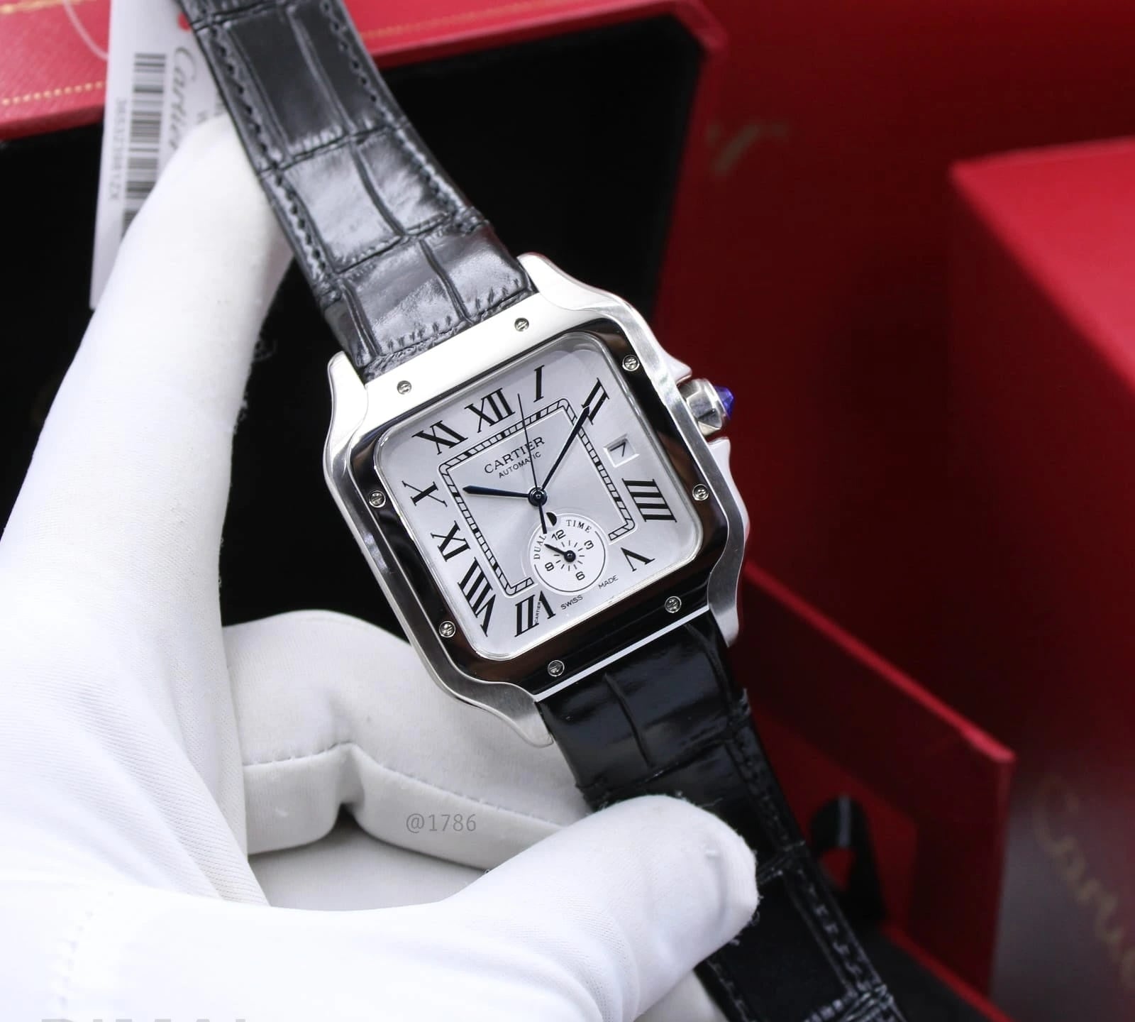 Cartier Watch | Santos de Blue Dial