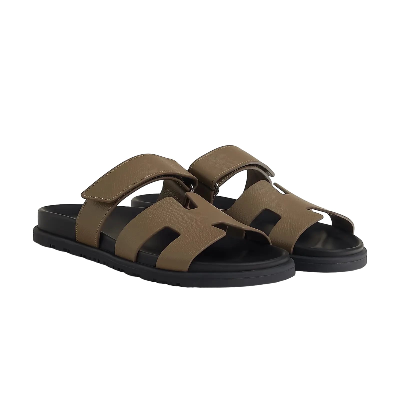 Hermès Chypre Sandals – Étoupe
