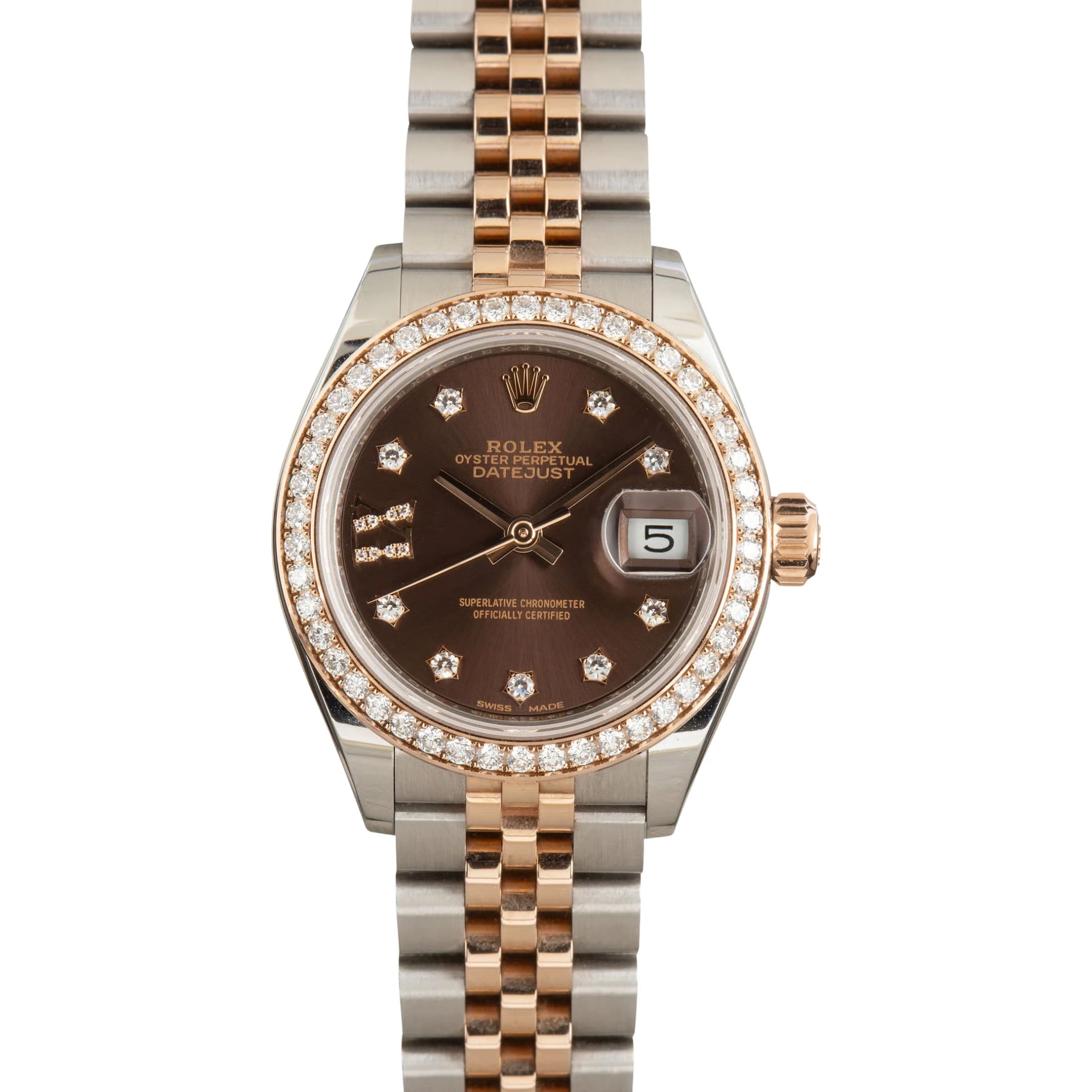 Rolex Lady-Datejust – Two Tone & Diamond Detail