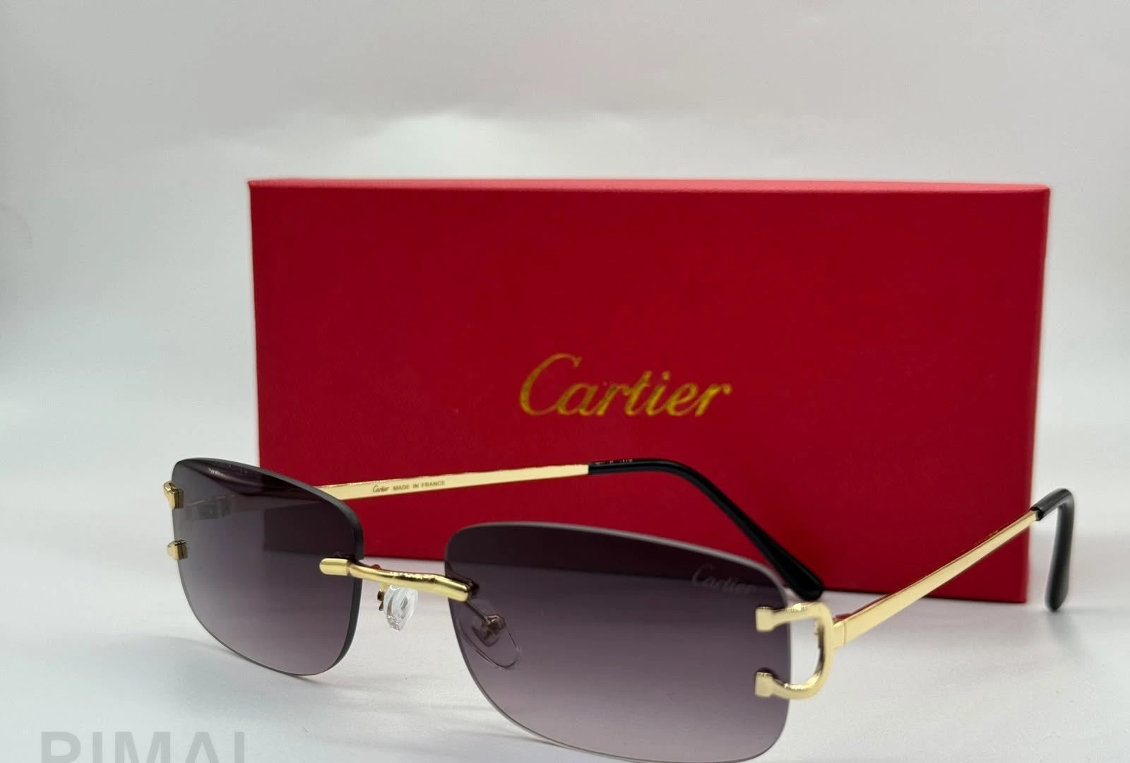 Cartier | Panthère de Rimless Rectangular Glasses